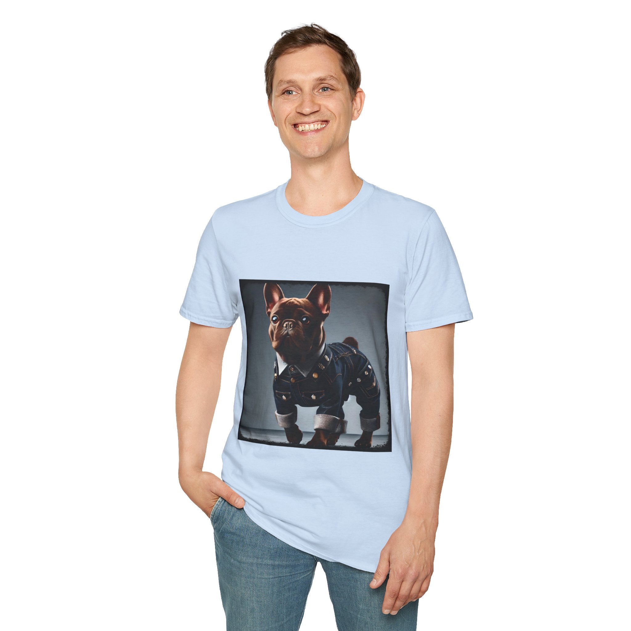 French Bulldog Denim Doll | Unisex Dog T-Shirt