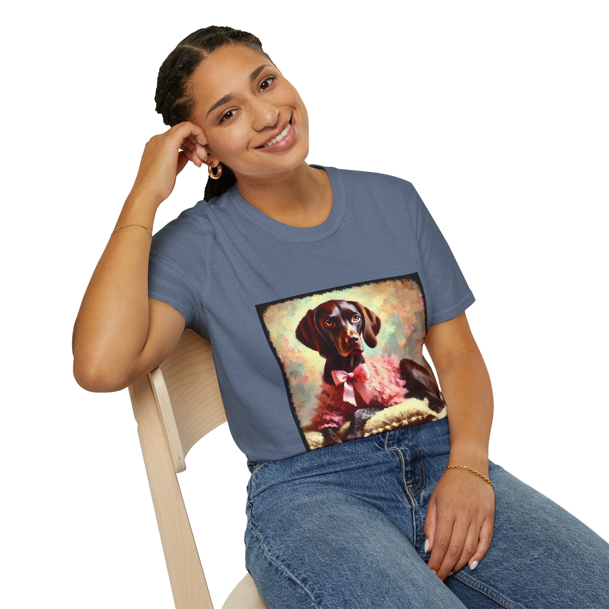 German Shorthaired Pointer Poised Classic | Unisex Dog T-Shirt