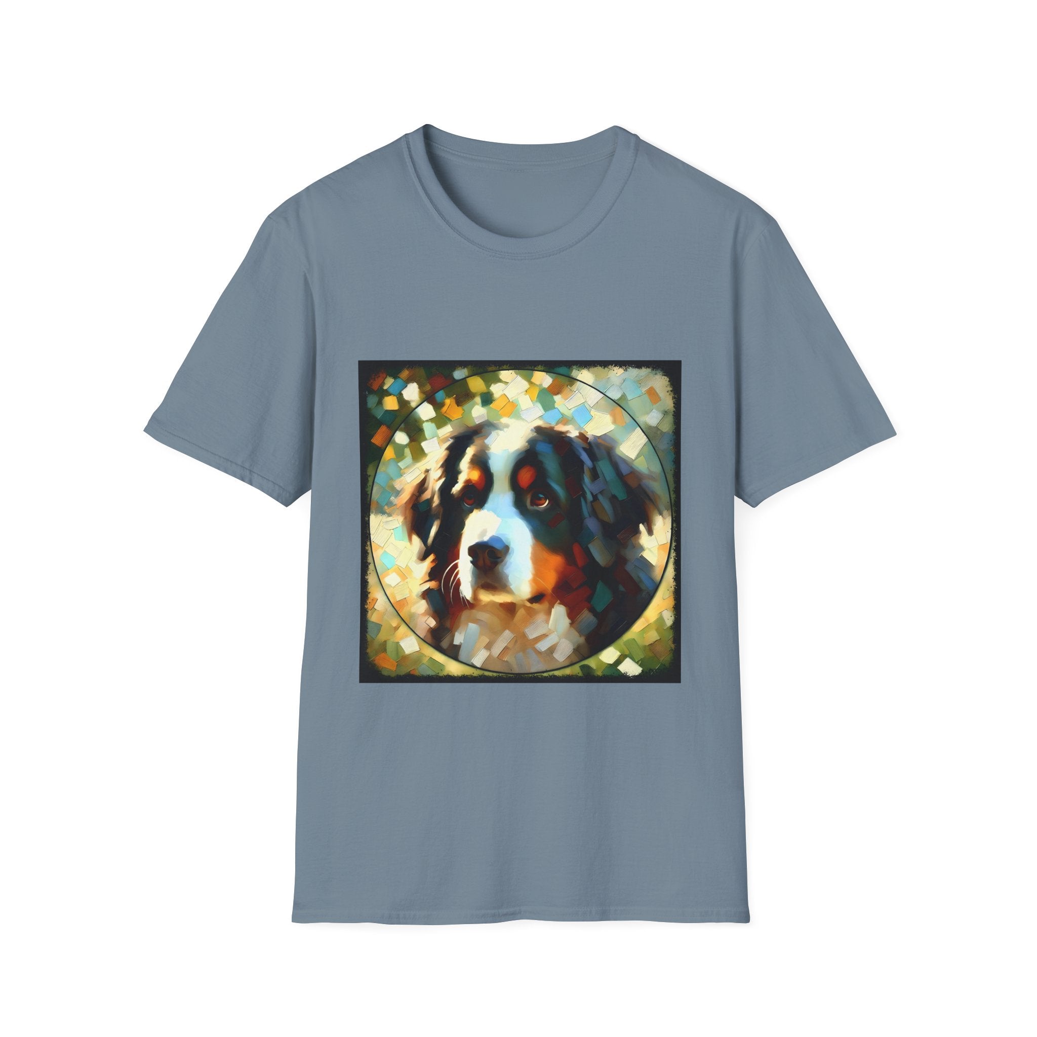 Bernese Mountain Dog Pixel Classic | Unisex Dog T-Shirt