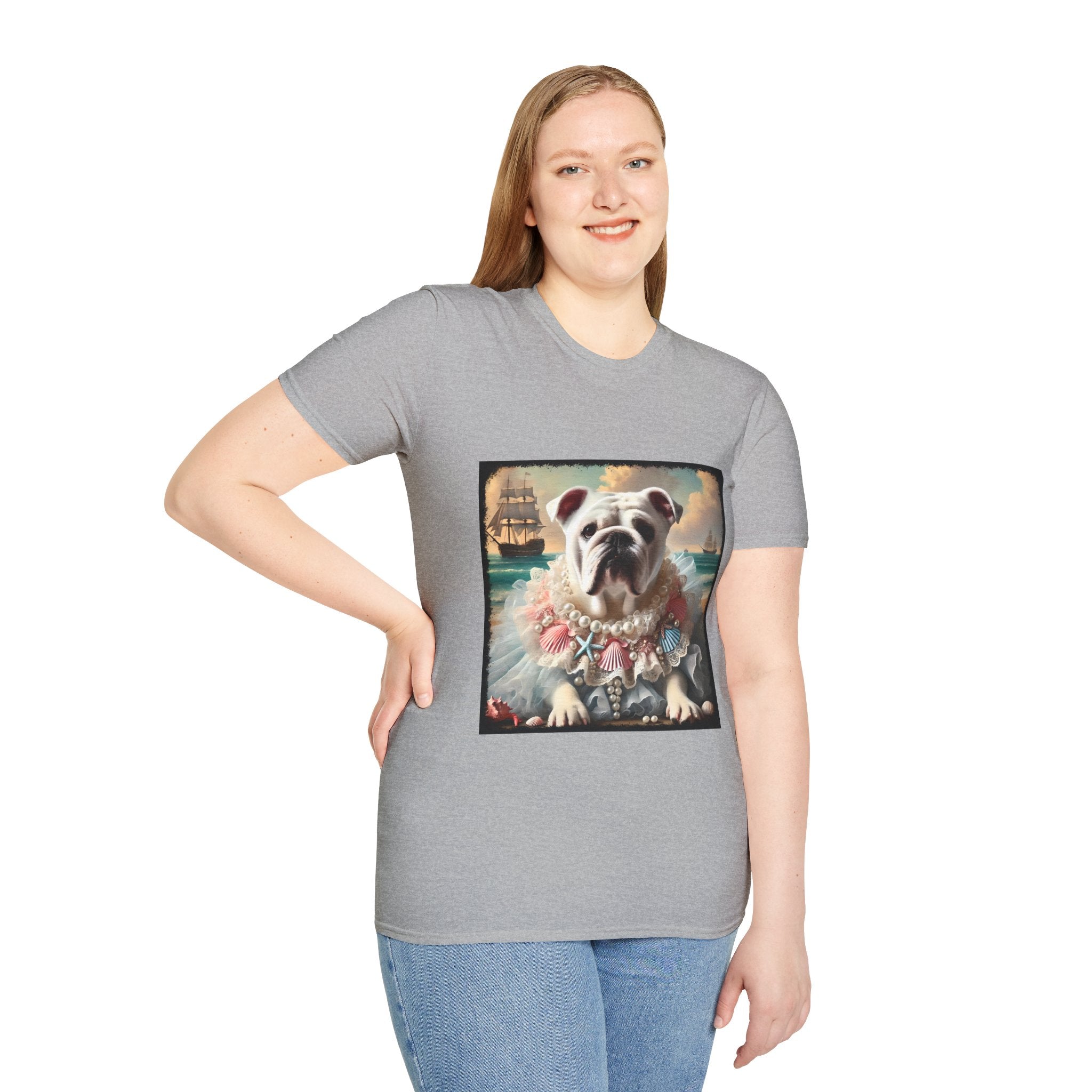 Bulldog Beach Babe | Unisex Dog T-Shirt
