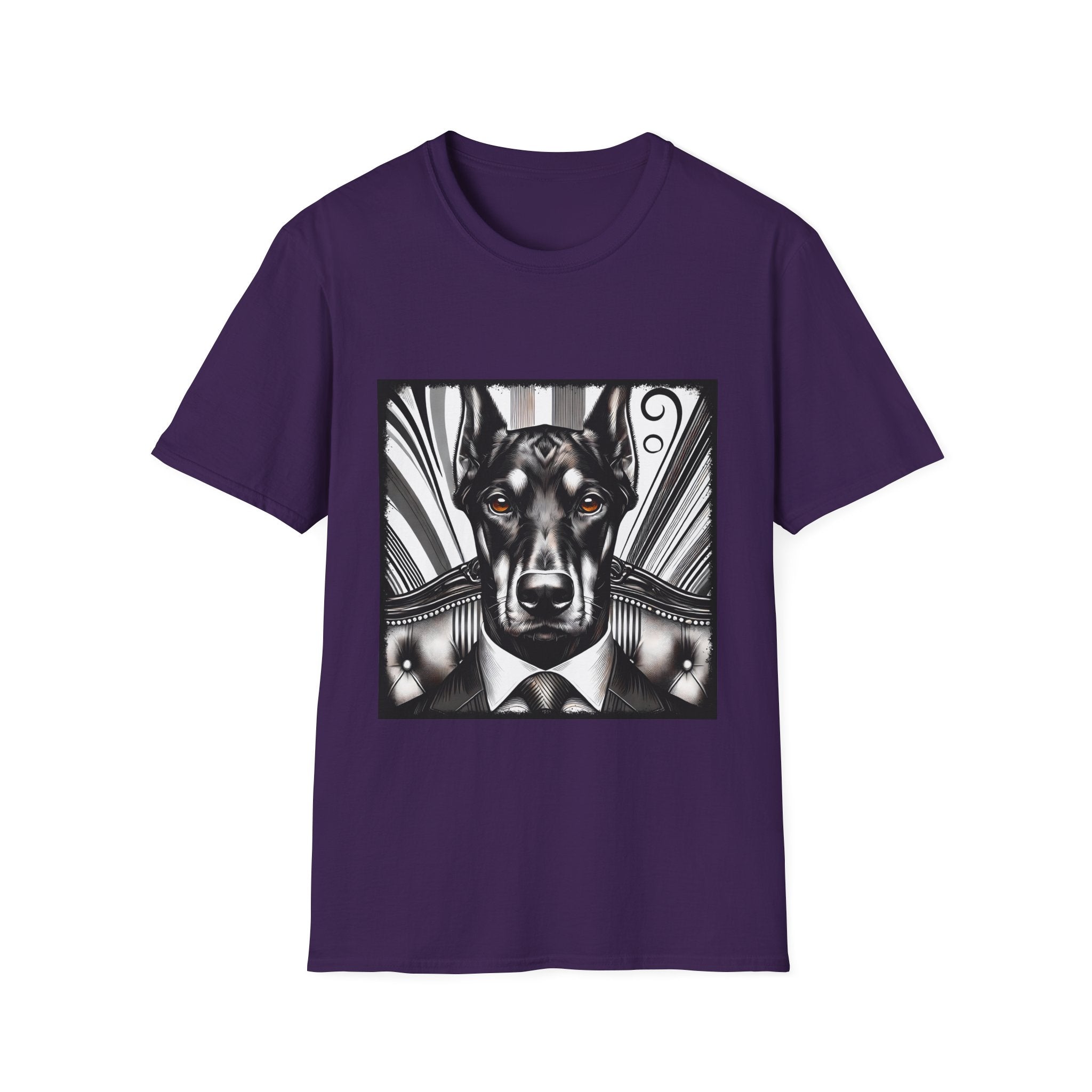 Doberman Pinscher B&W Bold Eyes  | Unisex Dog T-Shirt
