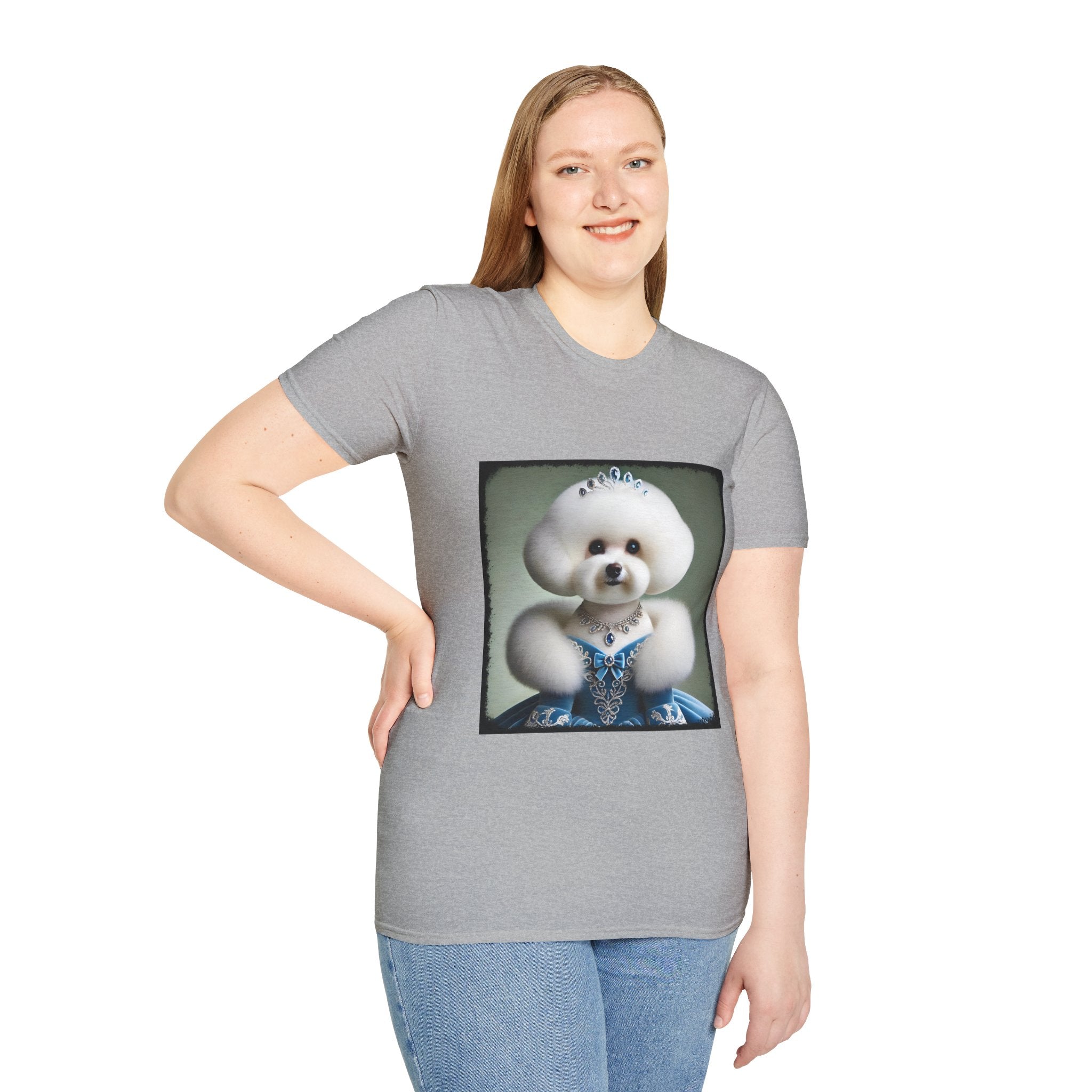 Bichon Frise Blue Belle | Unisex Dog T-Shirt