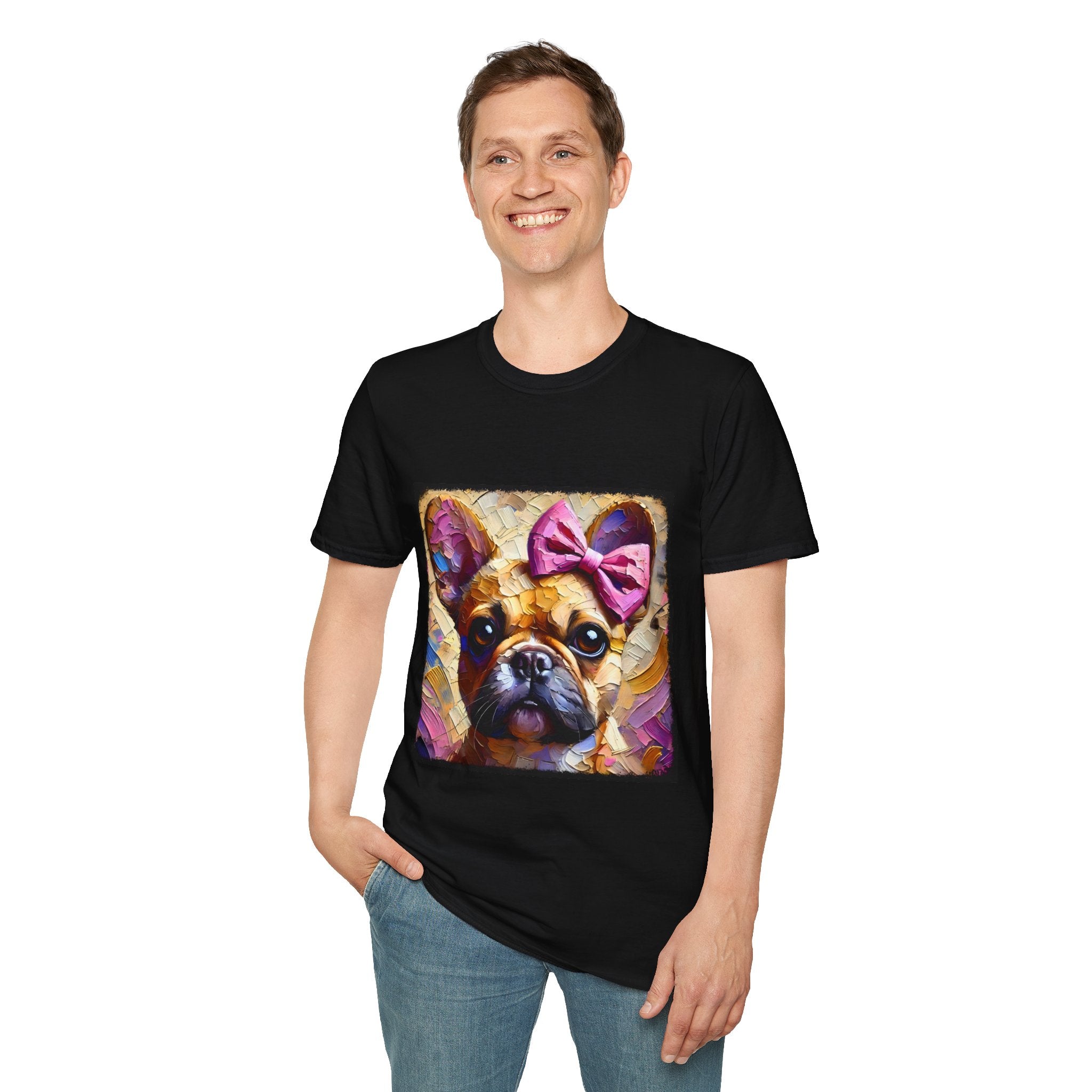 French Bulldog Textured Classic | Unisex Dog T-Shirt