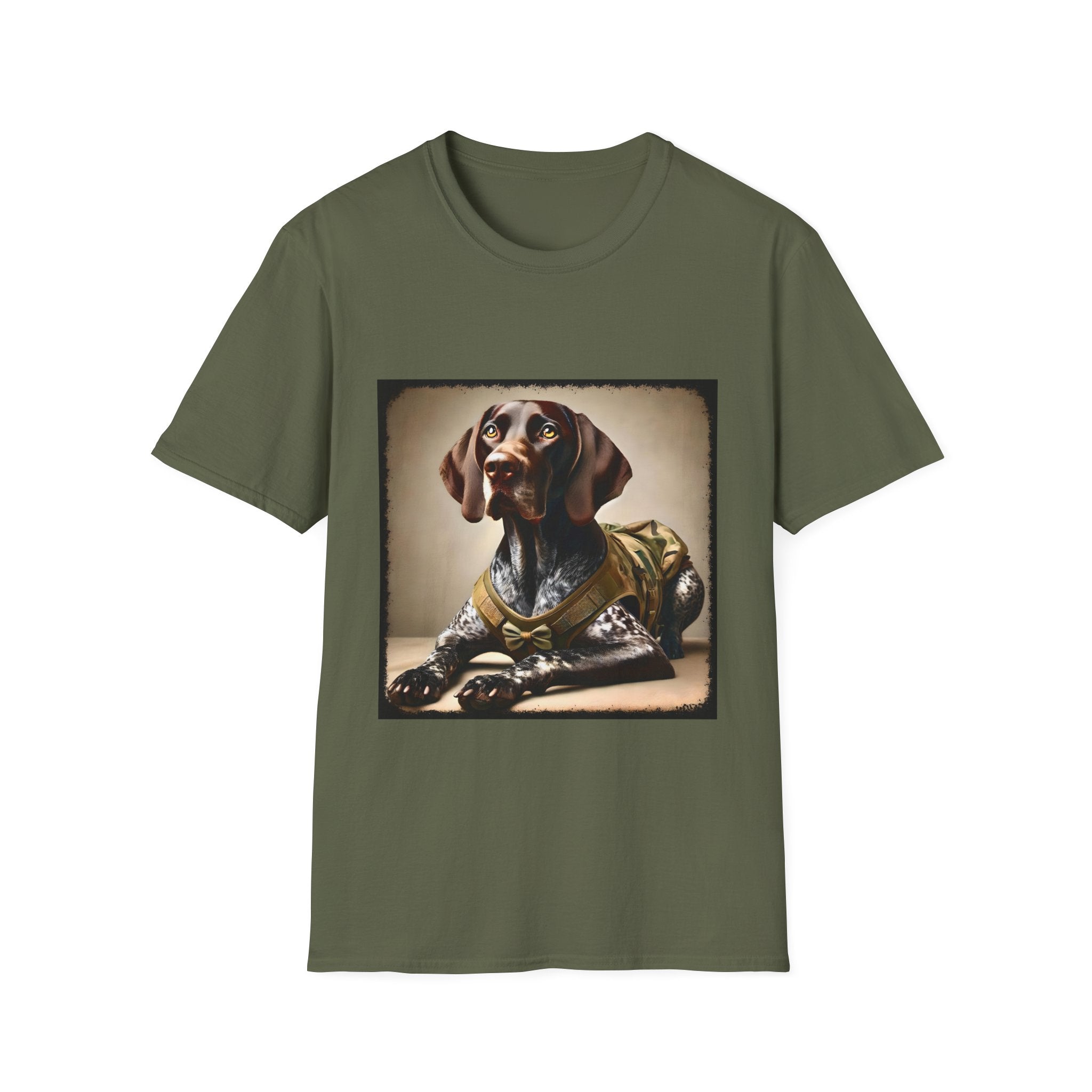 German Shorthaired Pointer Camo Doll | Unisex Dog T-Shirt