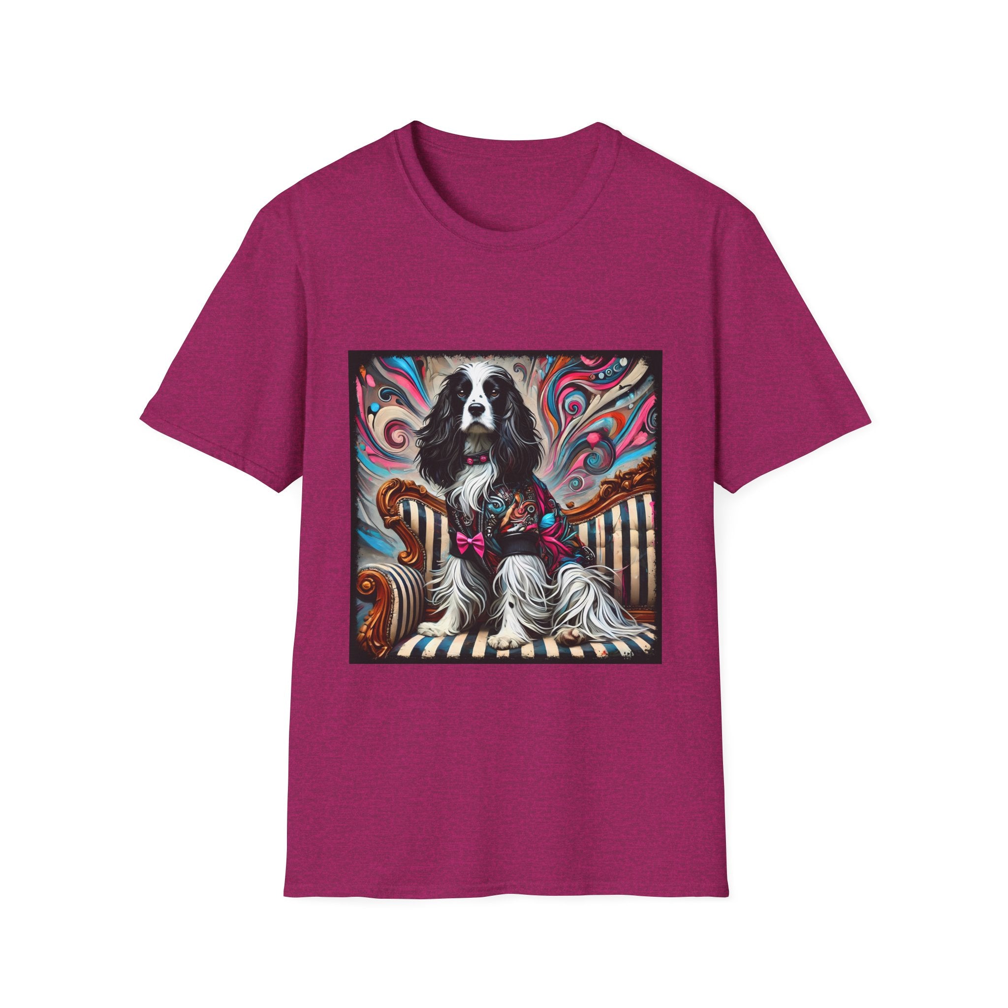 English Springer Spaniel Pink Rocker | Unisex Dog T-Shirt