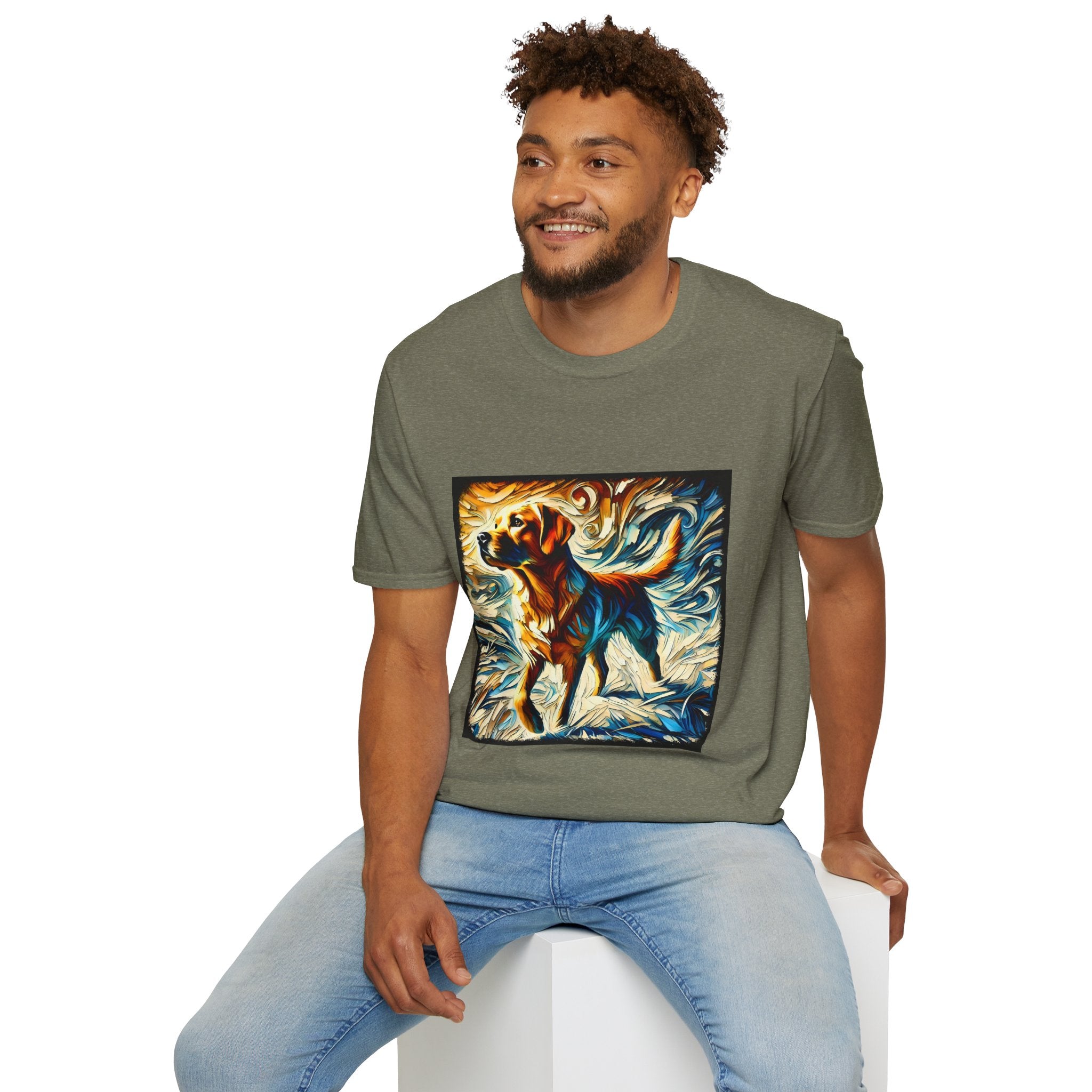 Labrador Retriever Sun Swirl | Unisex Dog T-Shirt
