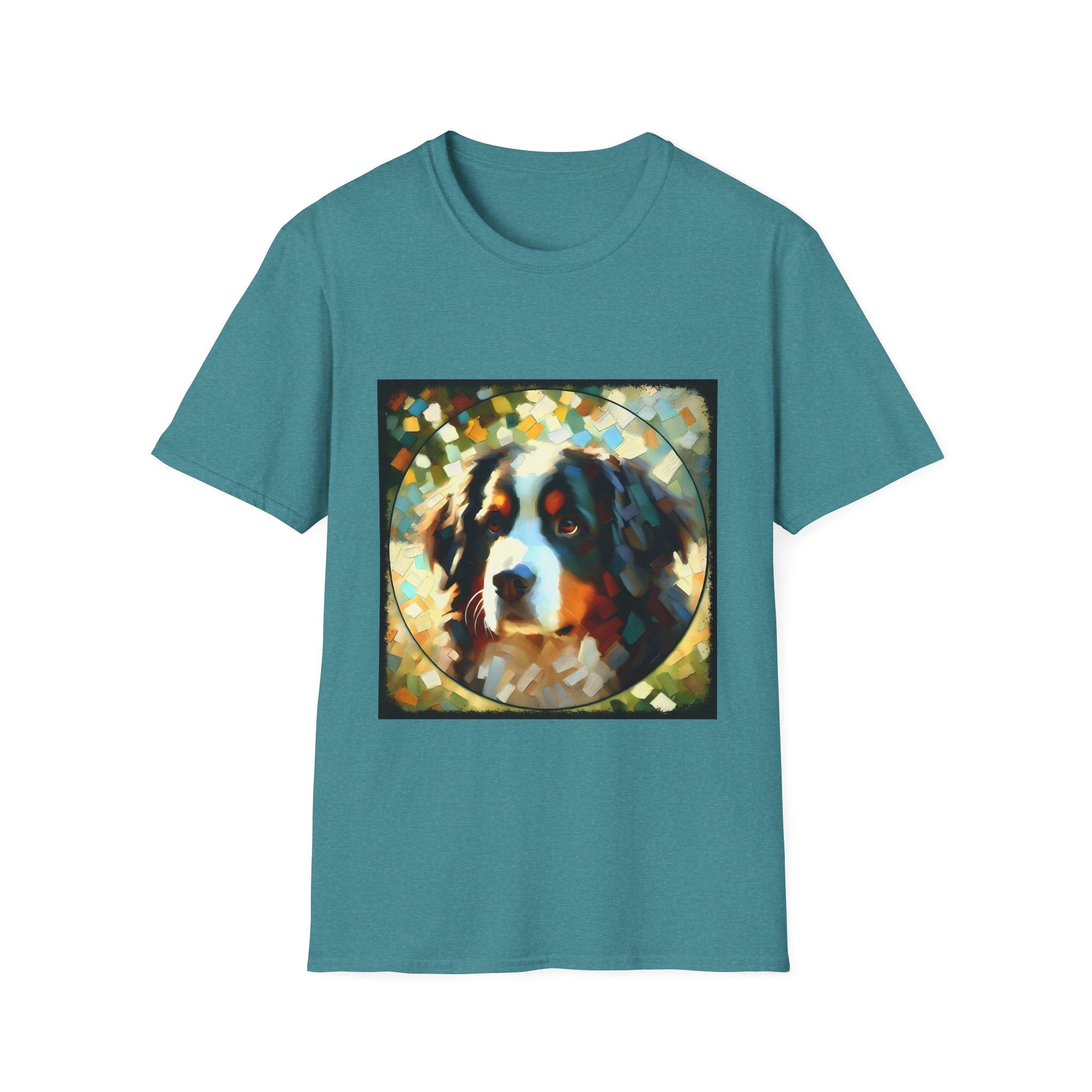 Bernese Mountain Dog Pixel Classic | Unisex Dog T-Shirt
