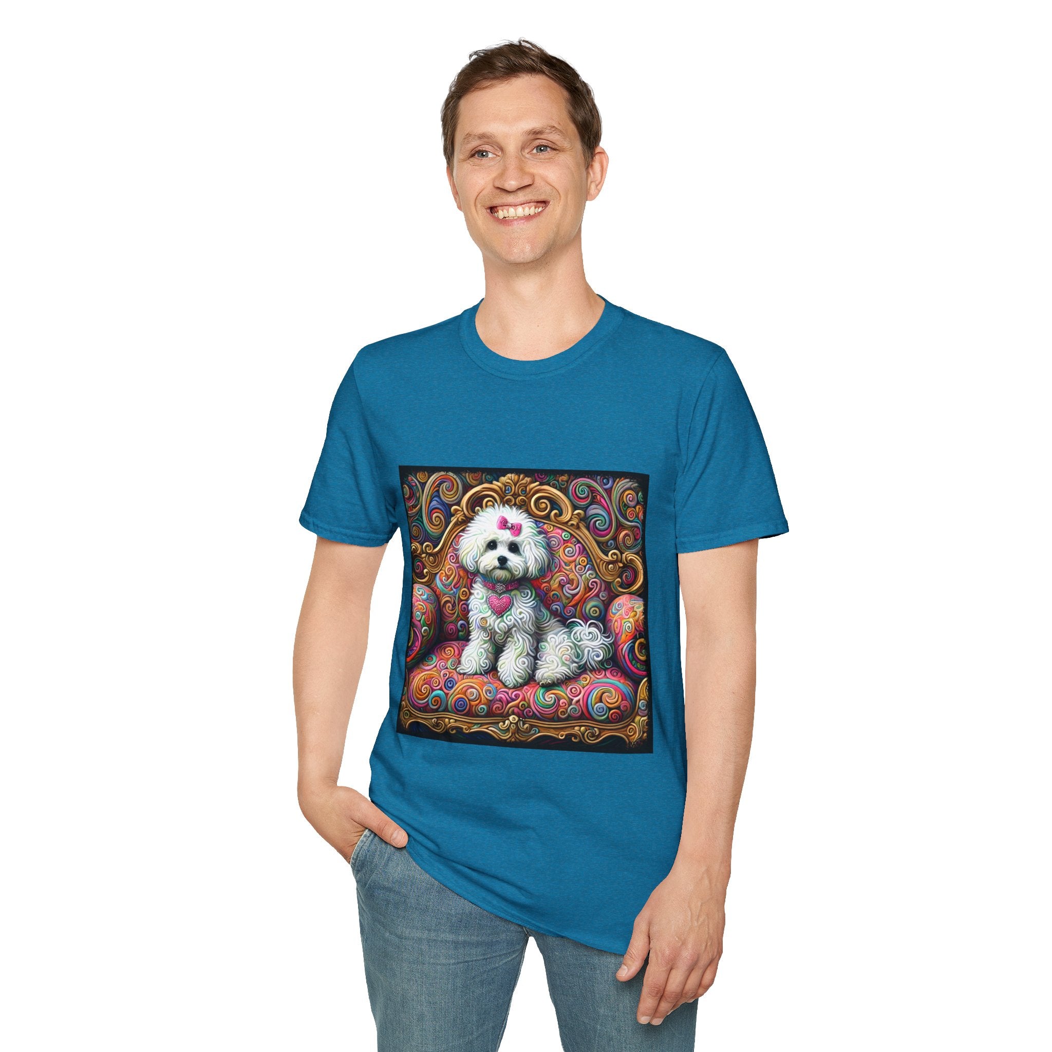 Bichon Frise Love Swirl | Unisex Dog T-Shirt