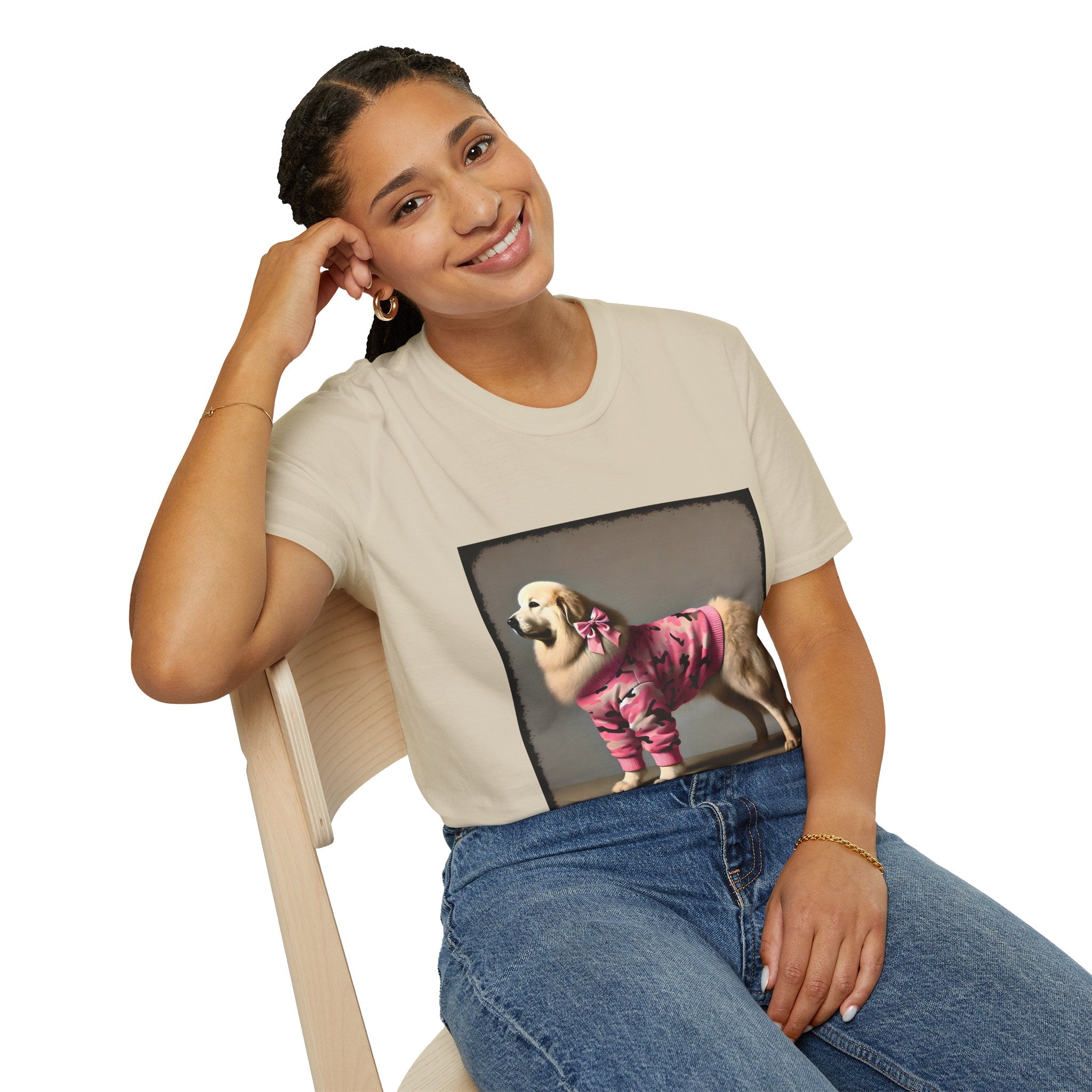 Great Pyrenees Pink Camo Cutie | Unisex Dog T-Shirt