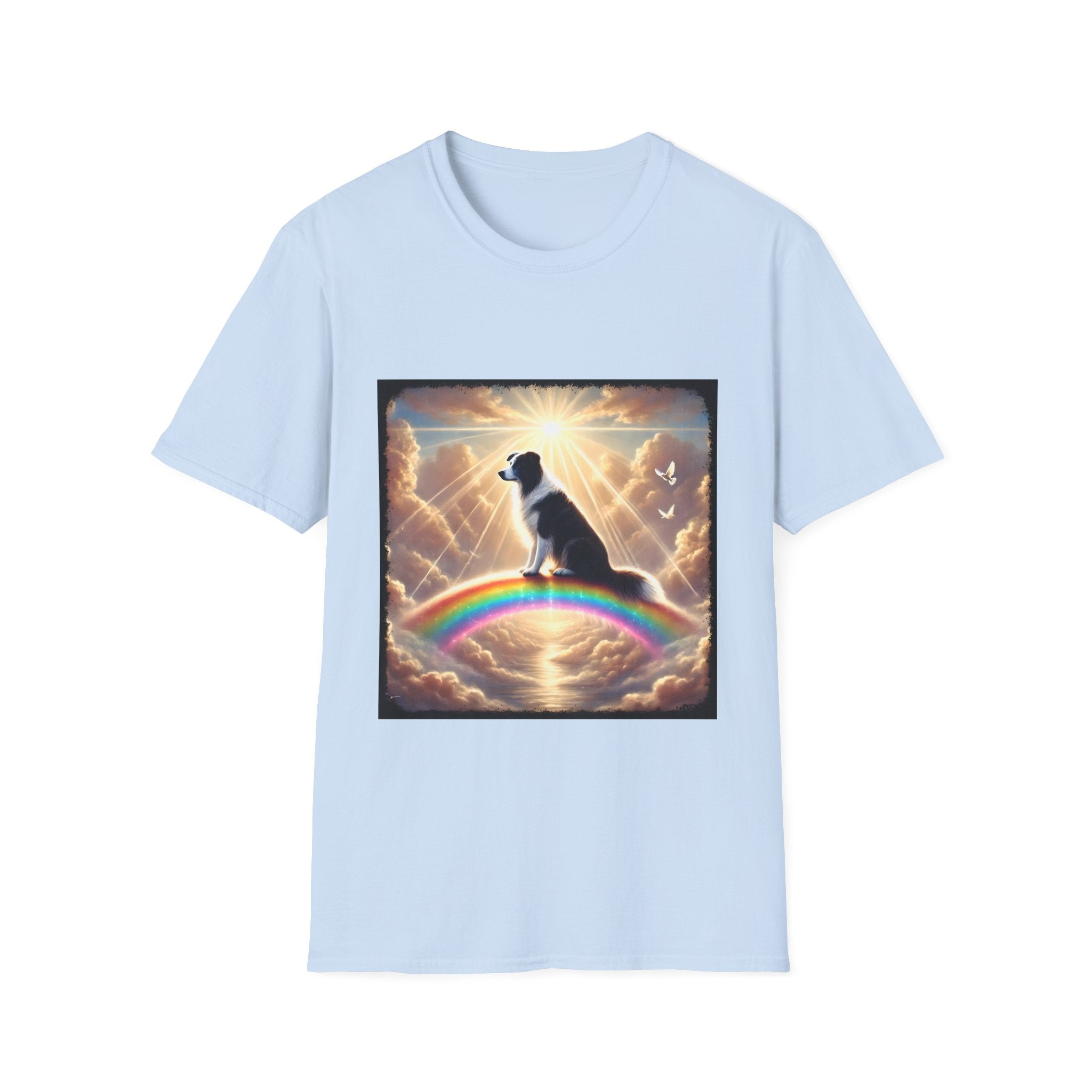 Border Collie Rainbow Bridge | Unisex Dog T-Shirt