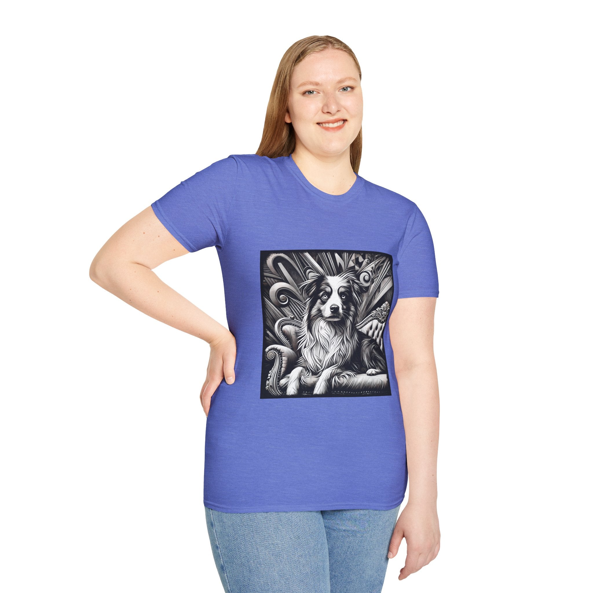 Australian Shepherd B&W Bold | Unisex Dog T-Shirt