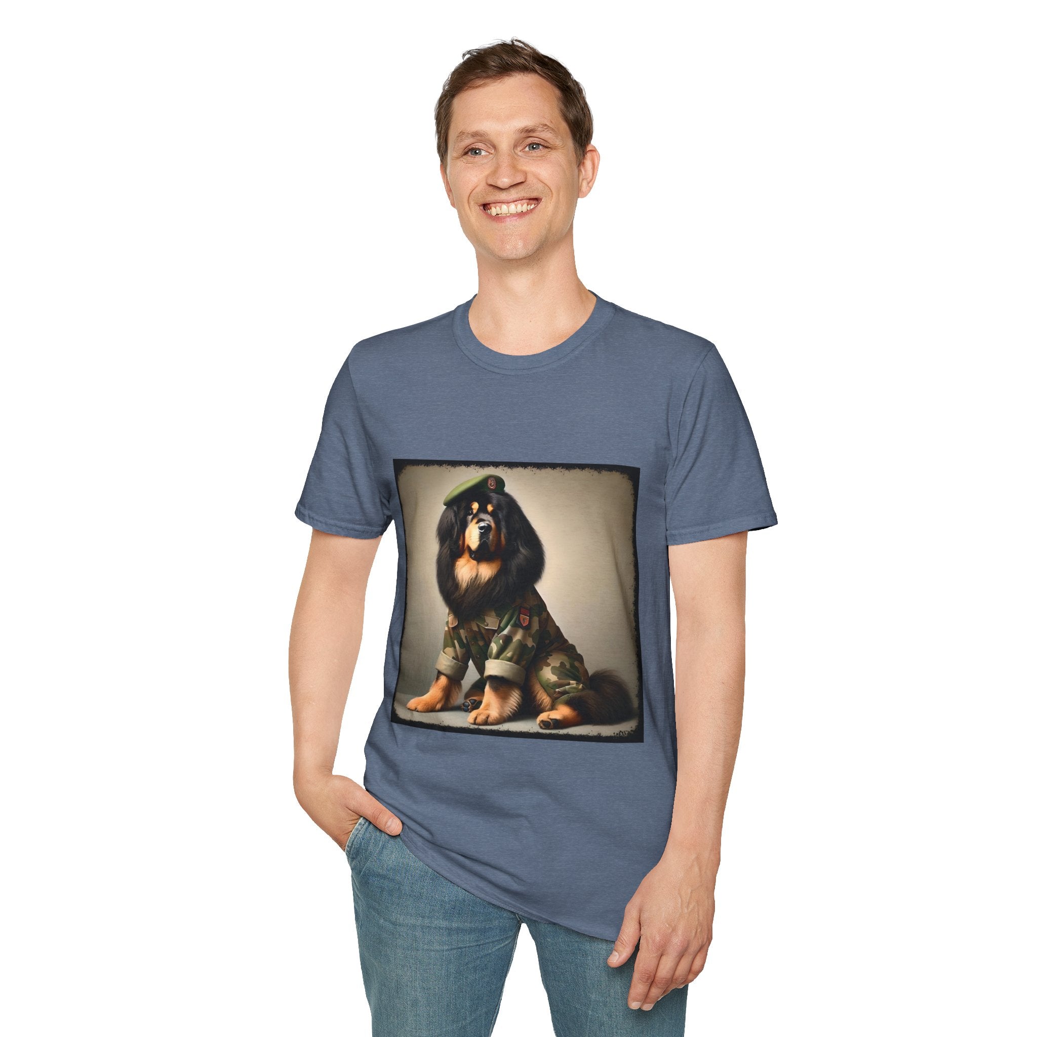 Tibetan Mastiff Camo Cutie | Unisex Dog T-Shirt