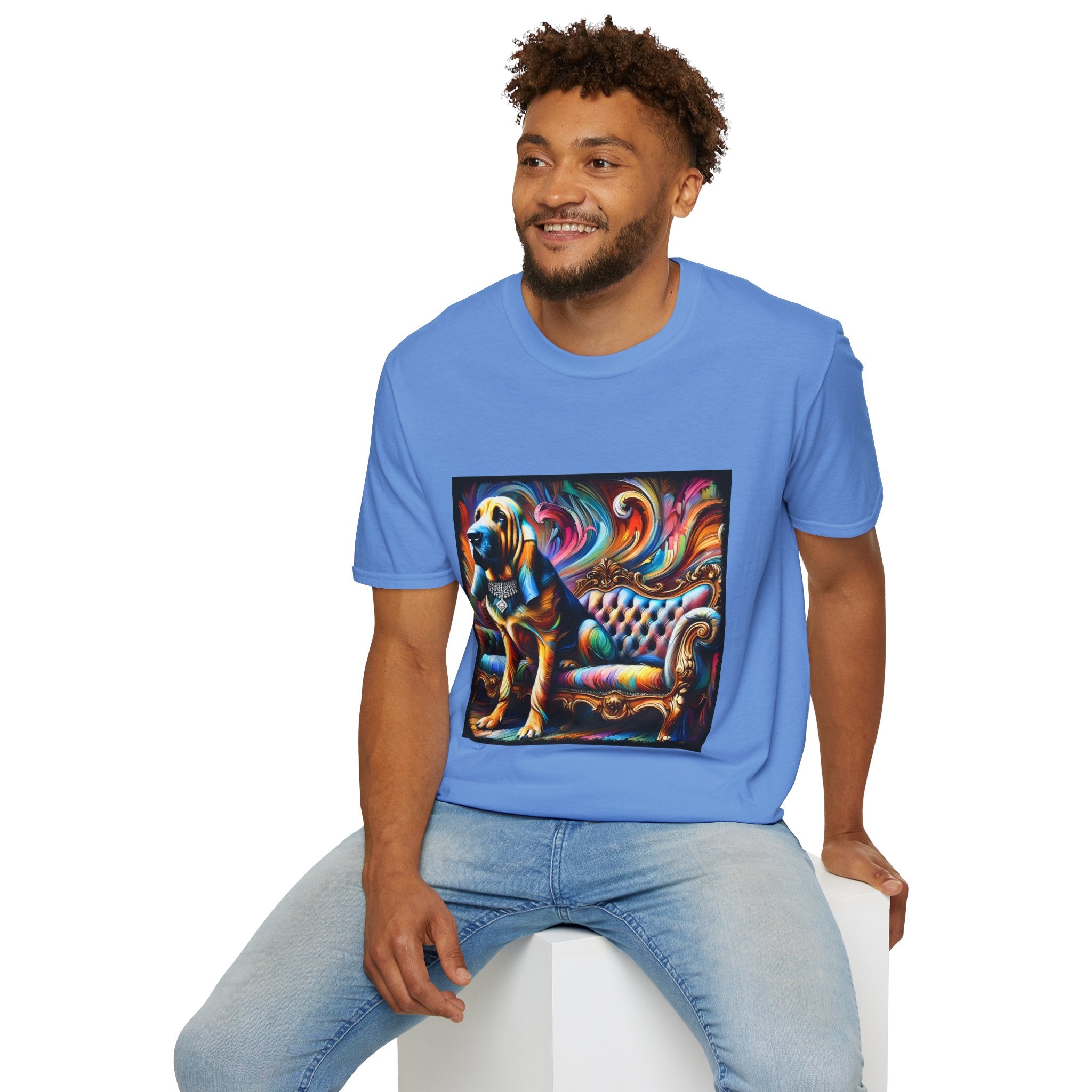 Bloodhound Vivid Swirl | Unisex Dog T-Shirt