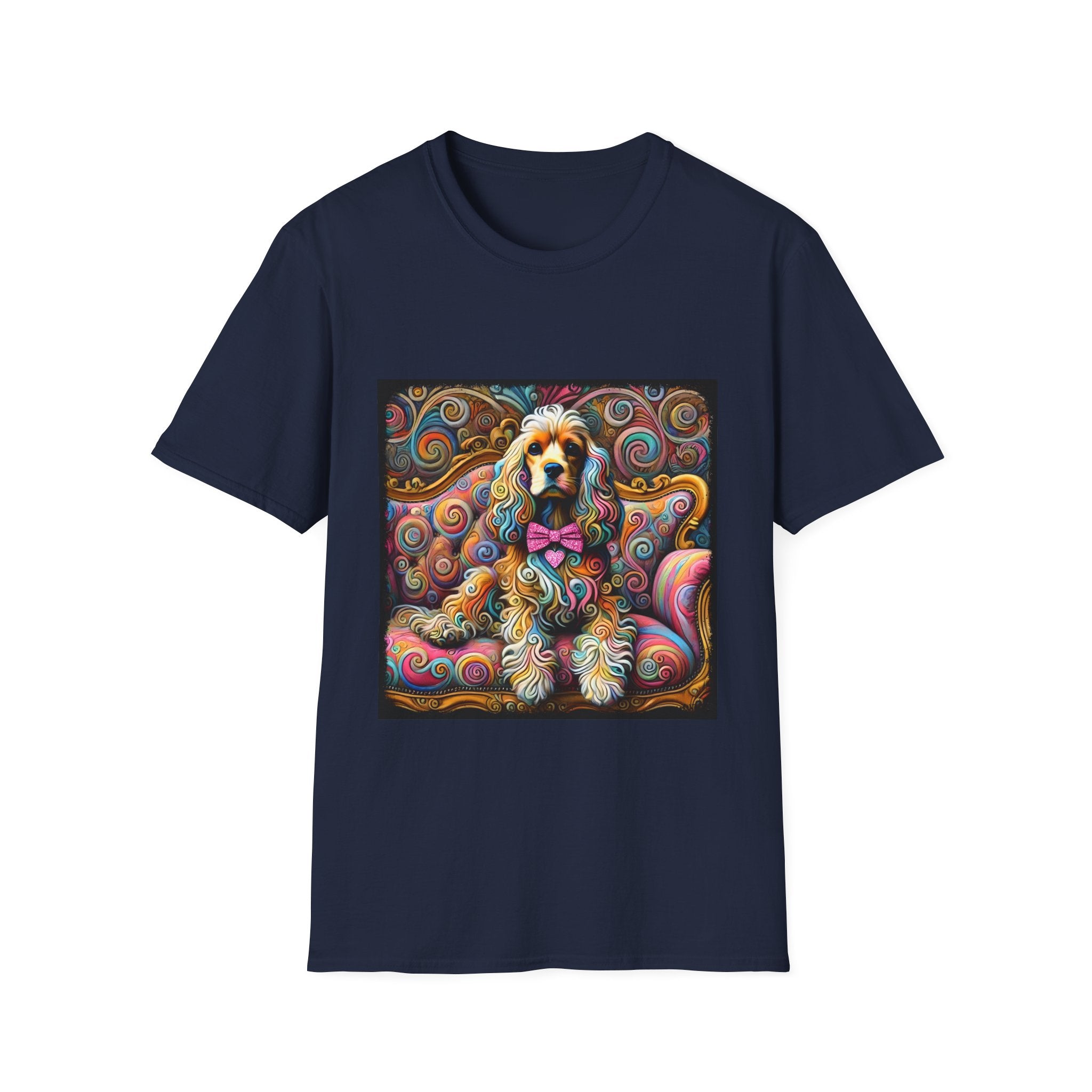 Cocker Spaniel Love Swirl | Unisex Dog T-Shirt
