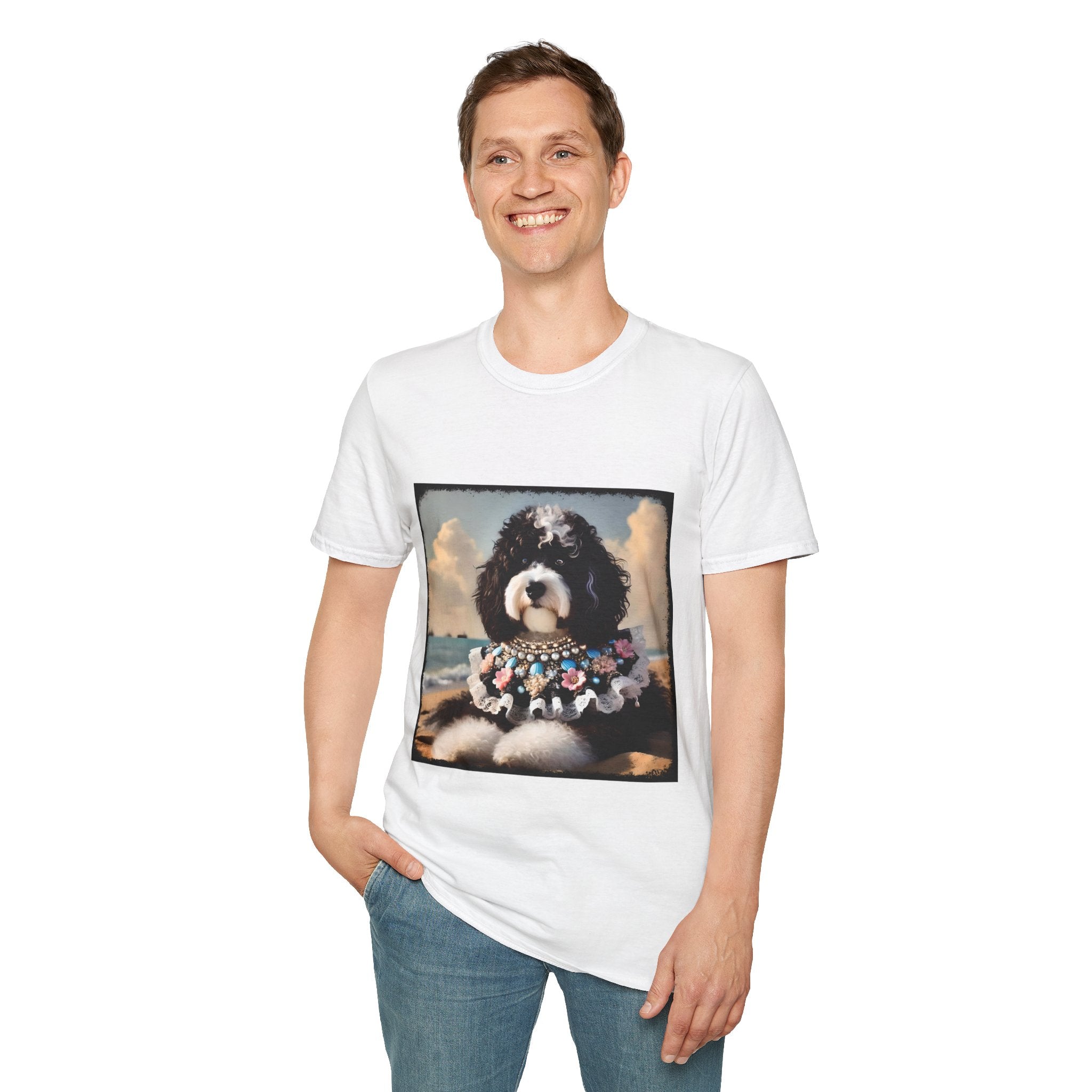 Aussiedoodle Seashell Siren | Unisex Dog T-Shirt