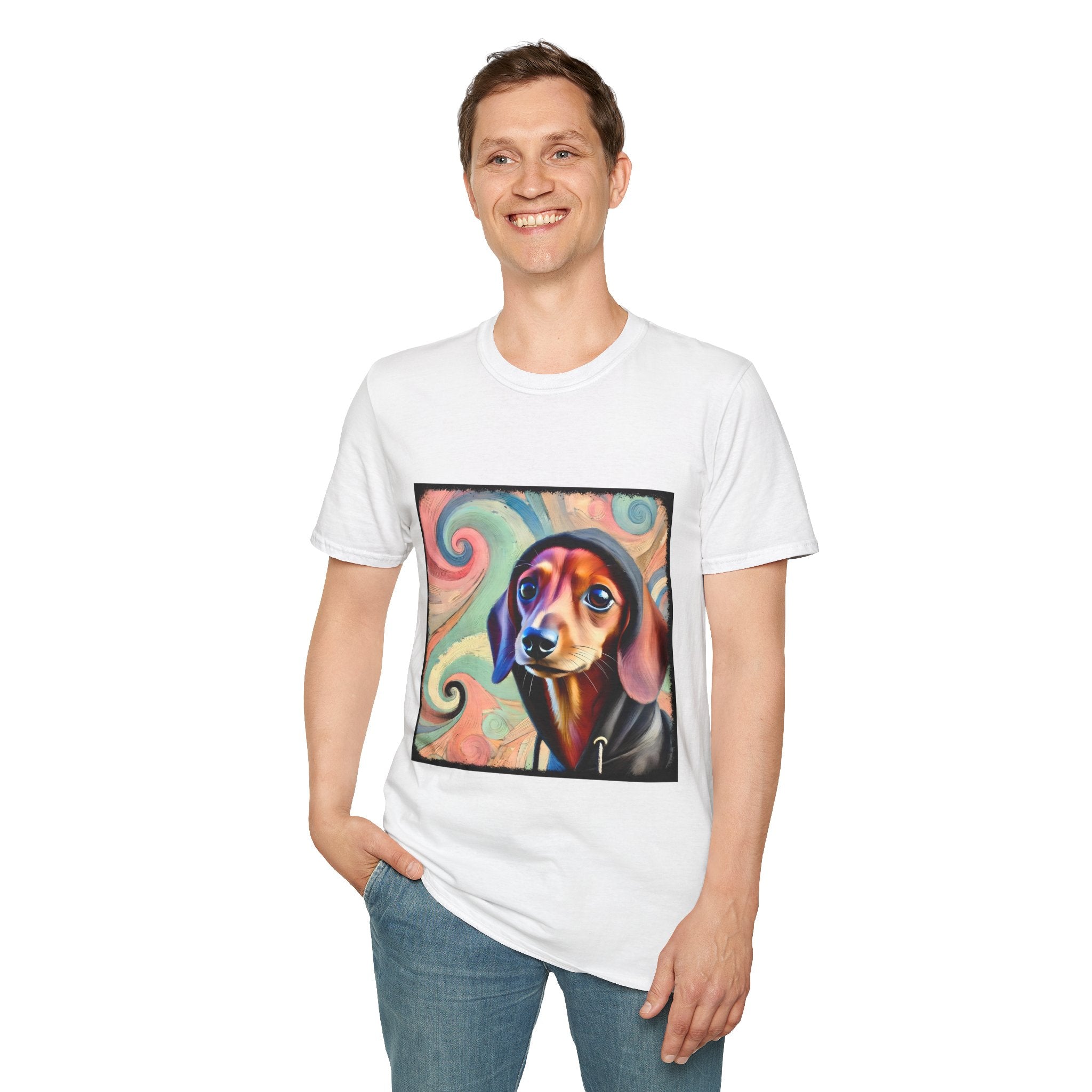 Dachshund Pastel Swirl | Unisex Dog T-Shirt