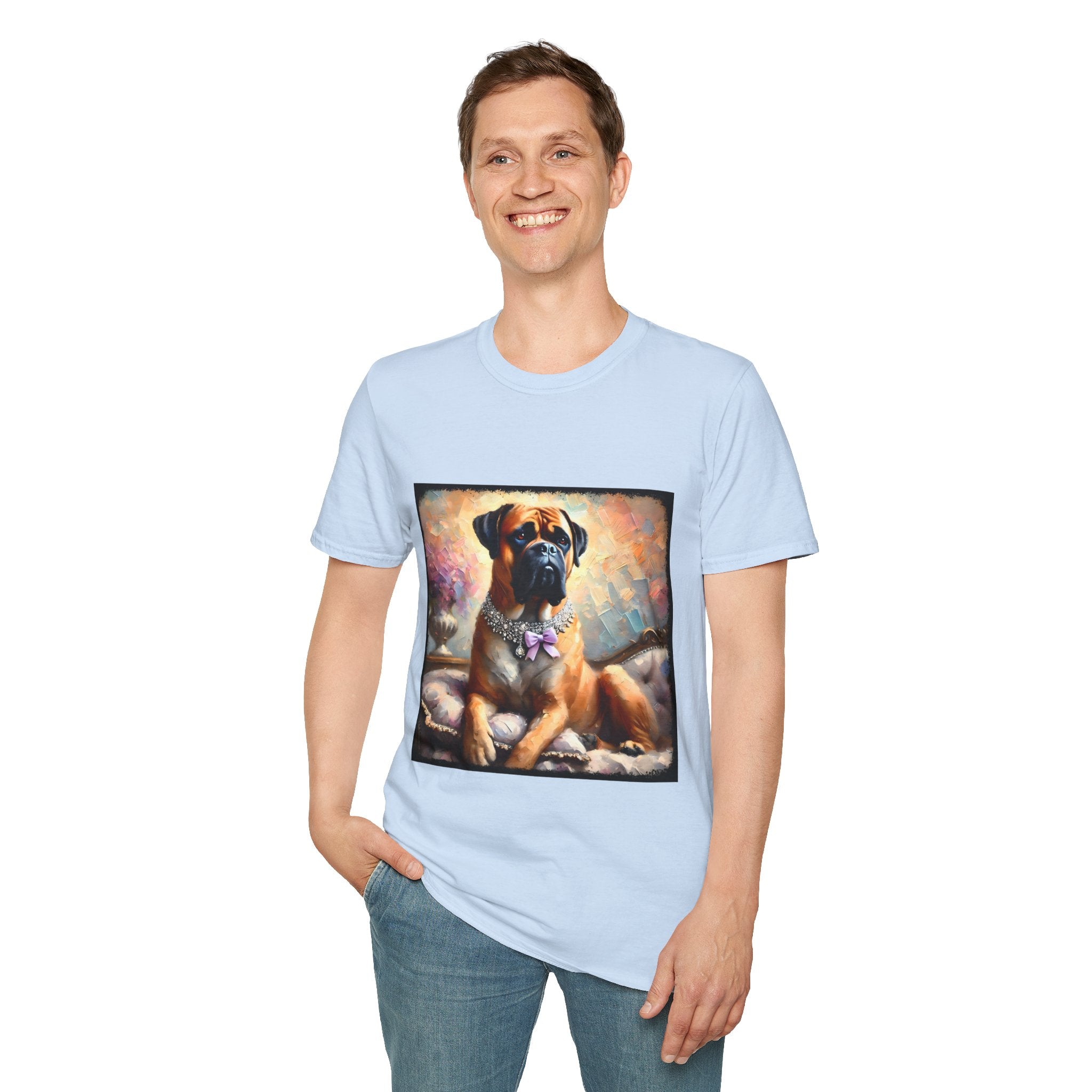 Bullmastiff Purple Bow Classic | Unisex Dog T-Shirt