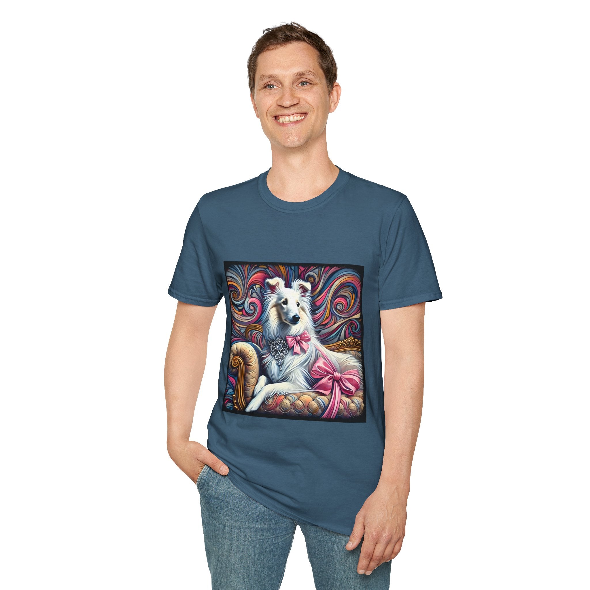 Collie Pink Princess Swirl | Unisex Dog T-Shirt