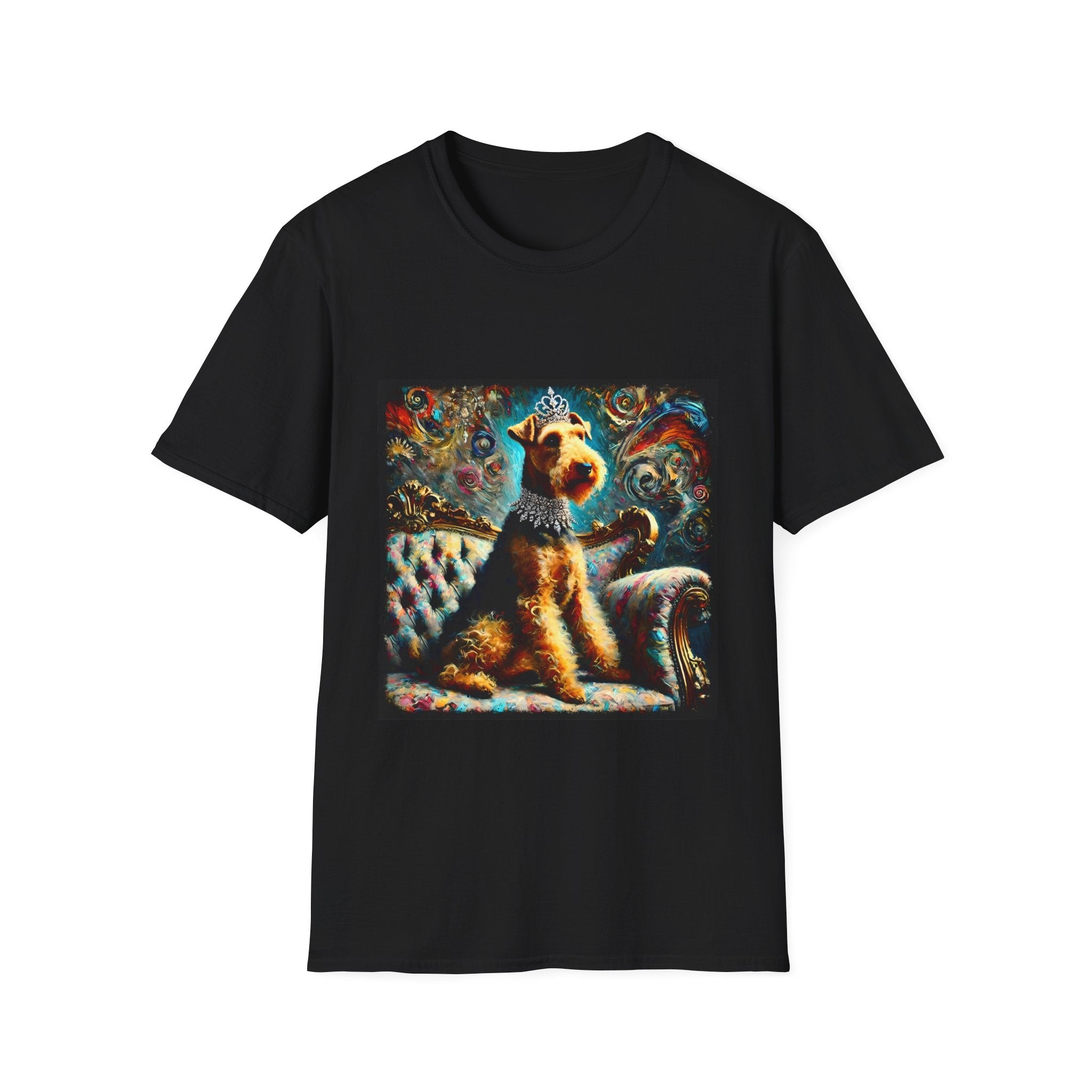 Airedale Terrier Diamond Princess Swirl | Unisex Dog T-Shirt