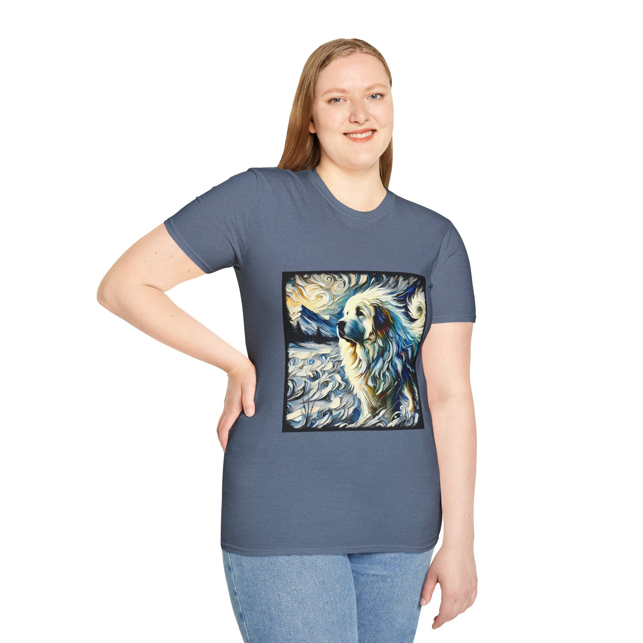 Great Pyrenees Snow Swirl | Unisex Dog T-Shirt