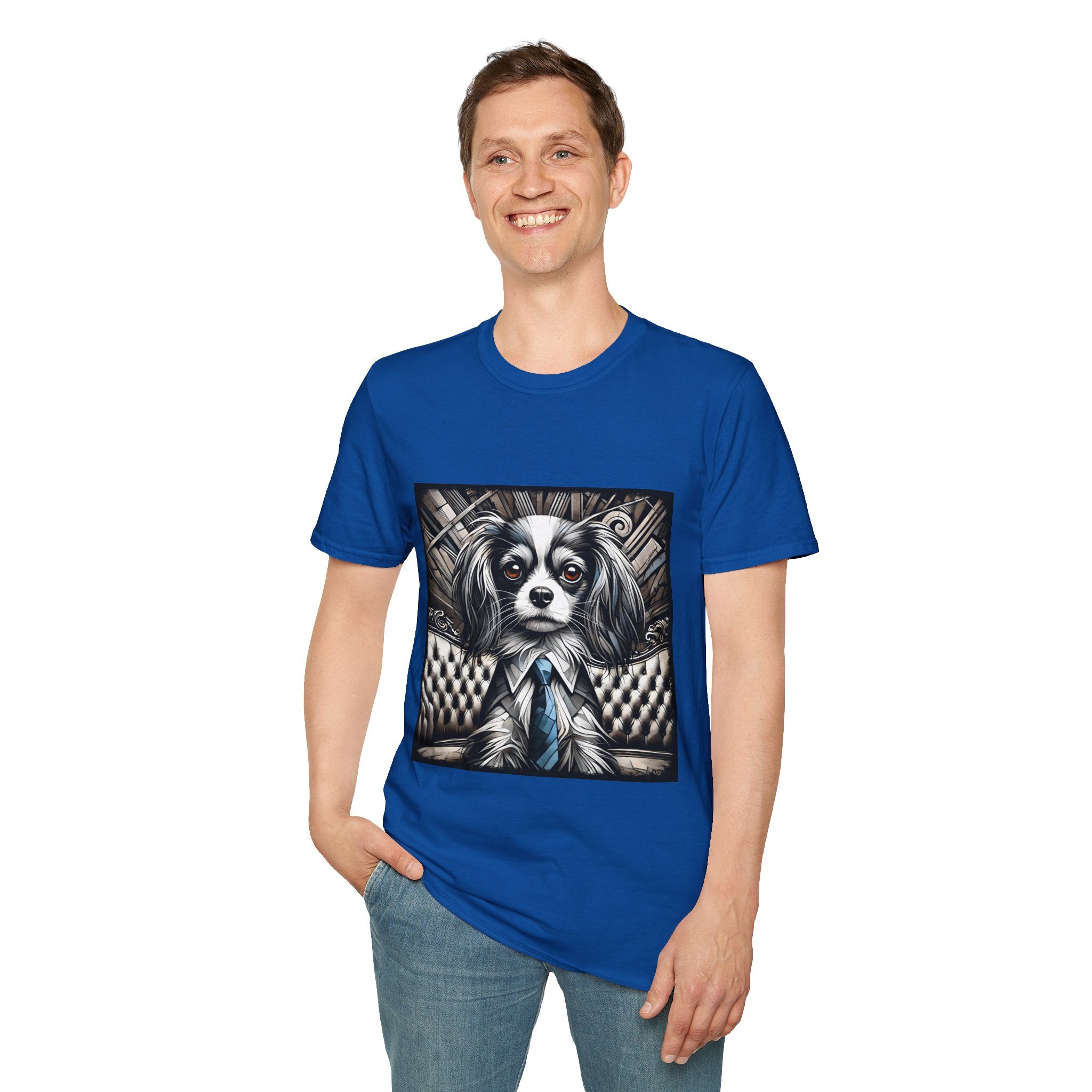 Cavalier King Charles Spaniel B&W Bold Eyes | Unisex Dog T-Shirt