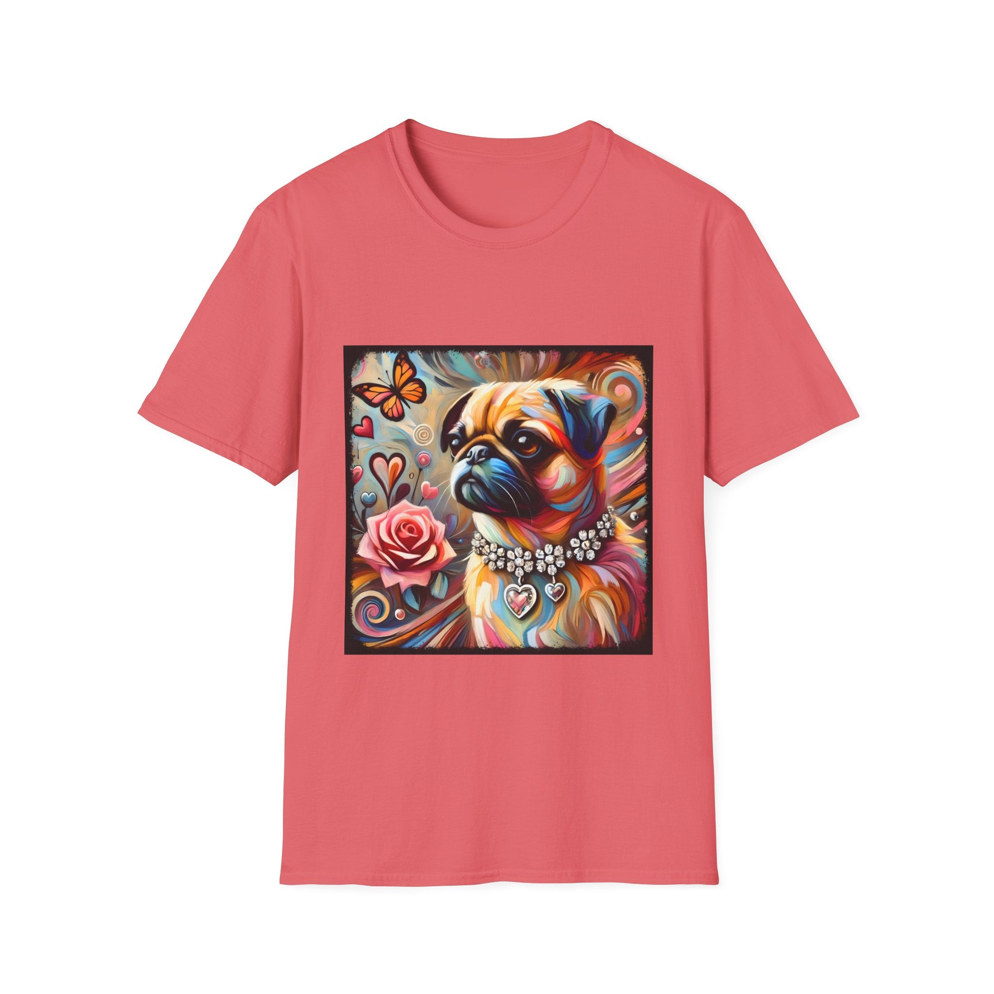 Pug Butterfly Classic | Unisex Dog T-Shirt