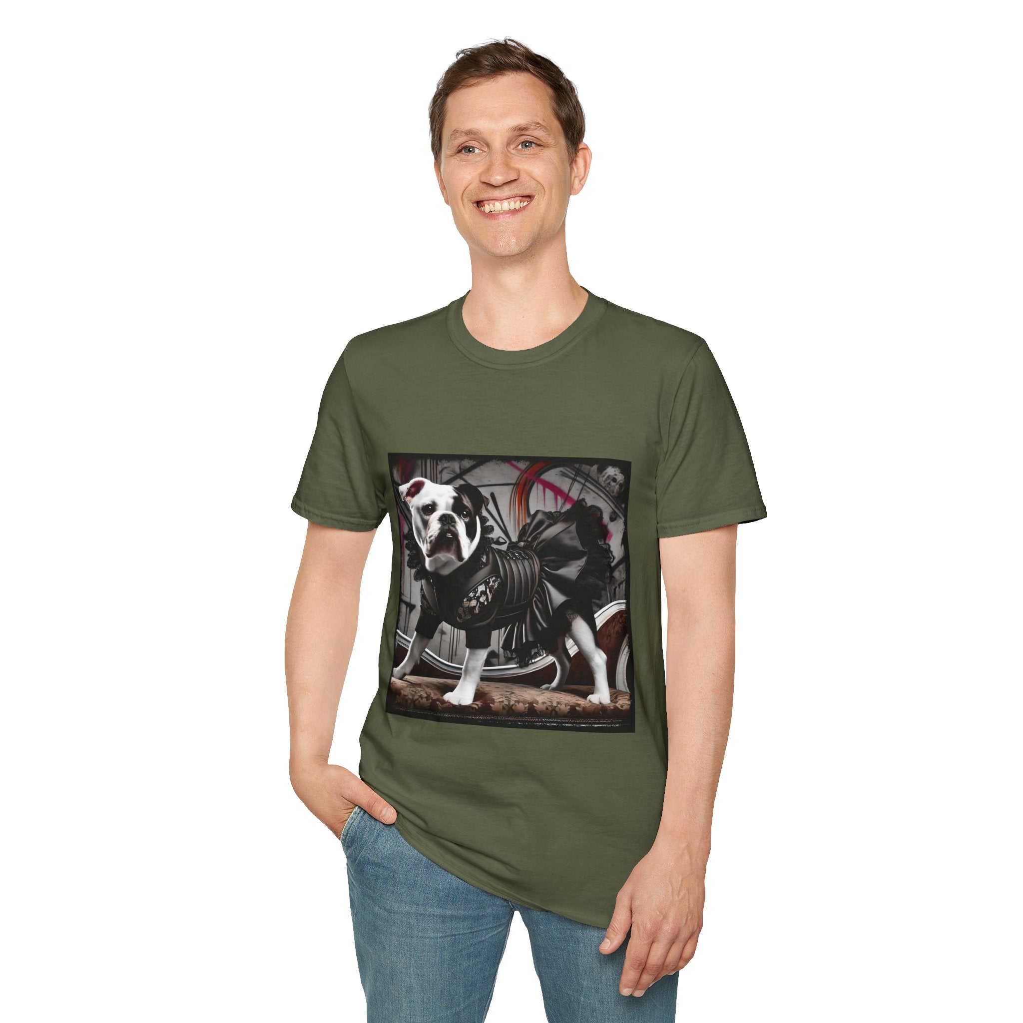 Bulldog Chic Charm | Unisex Dog T-Shirt