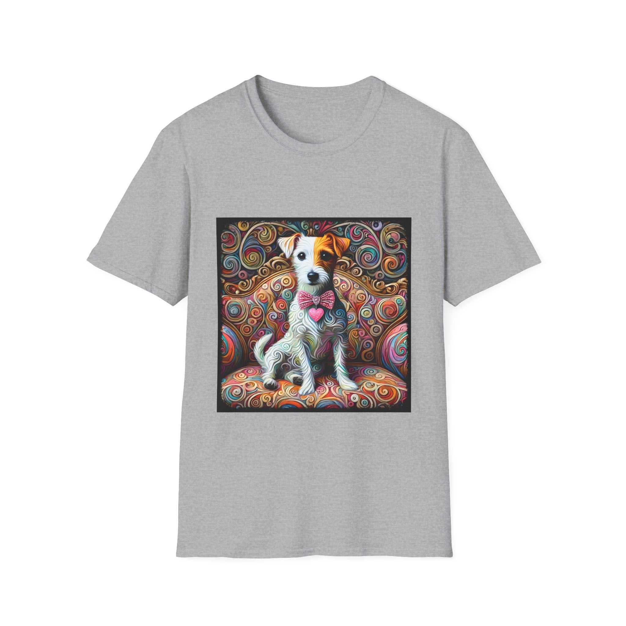 Jack Russell Terrier Love Swirl | Unisex Dog T-Shirt