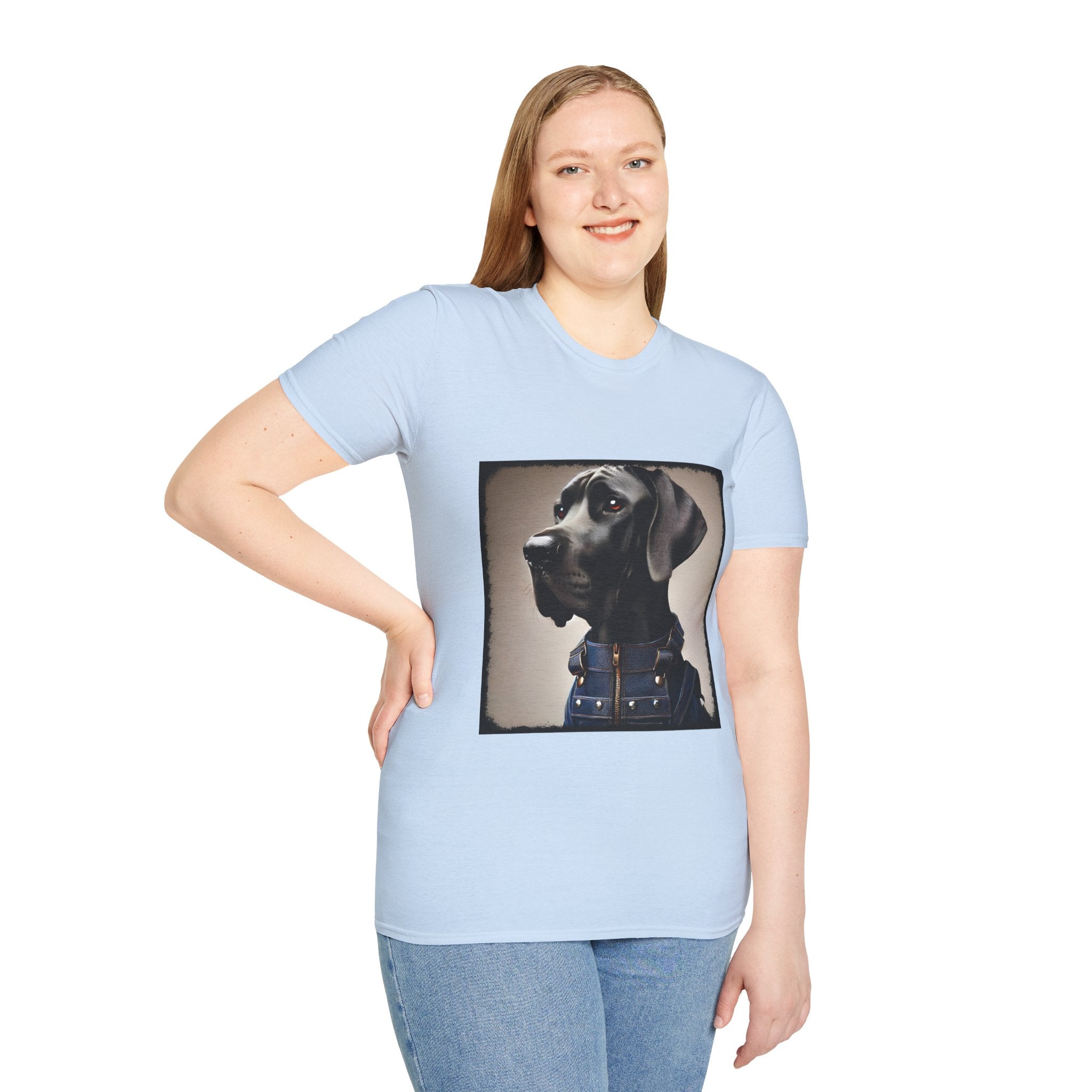 Great Dane Dapper Denim | Unisex Dog T-Shirt