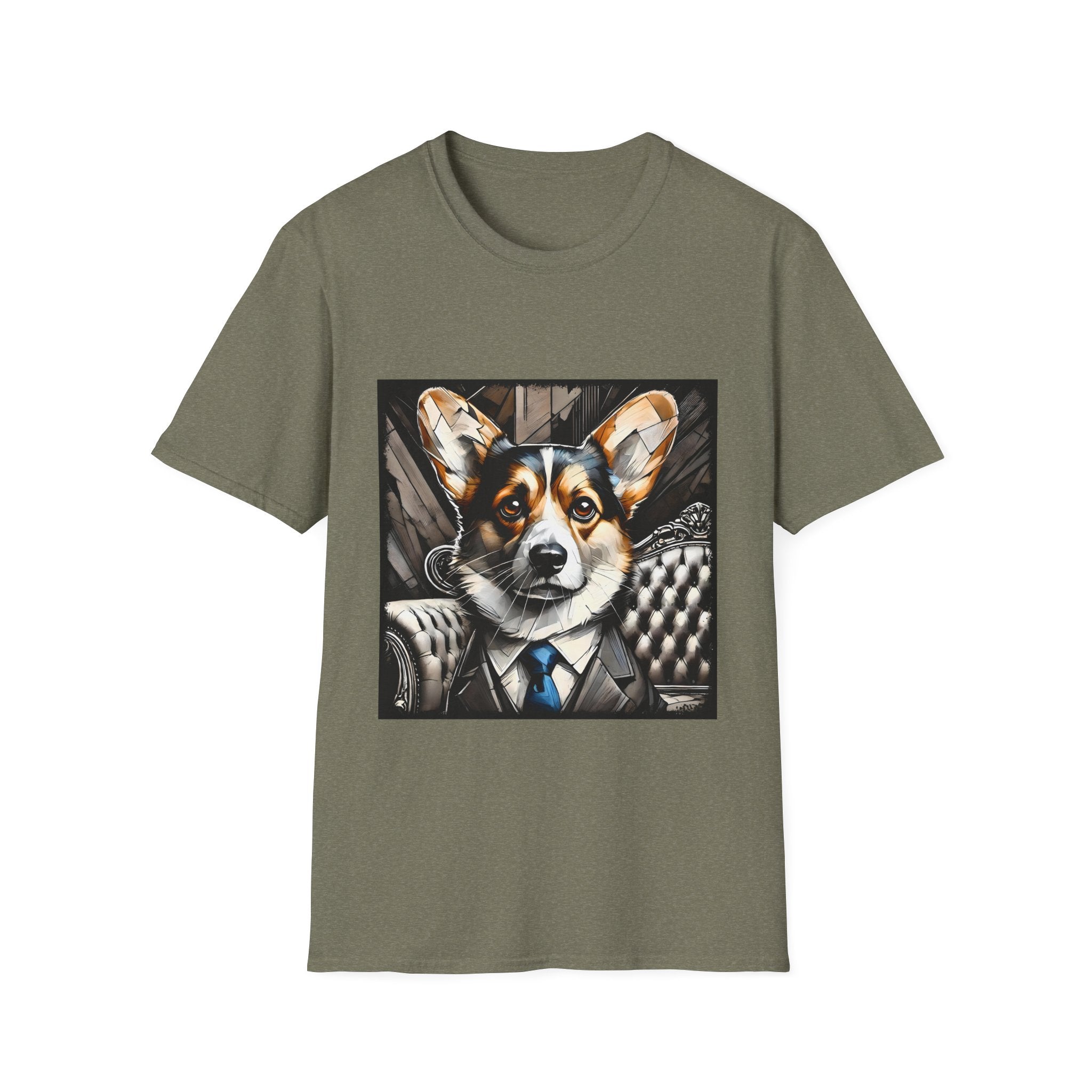 Pembroke Welsh Corgi B&W Bold Eyes | Unisex Dog T-Shirt