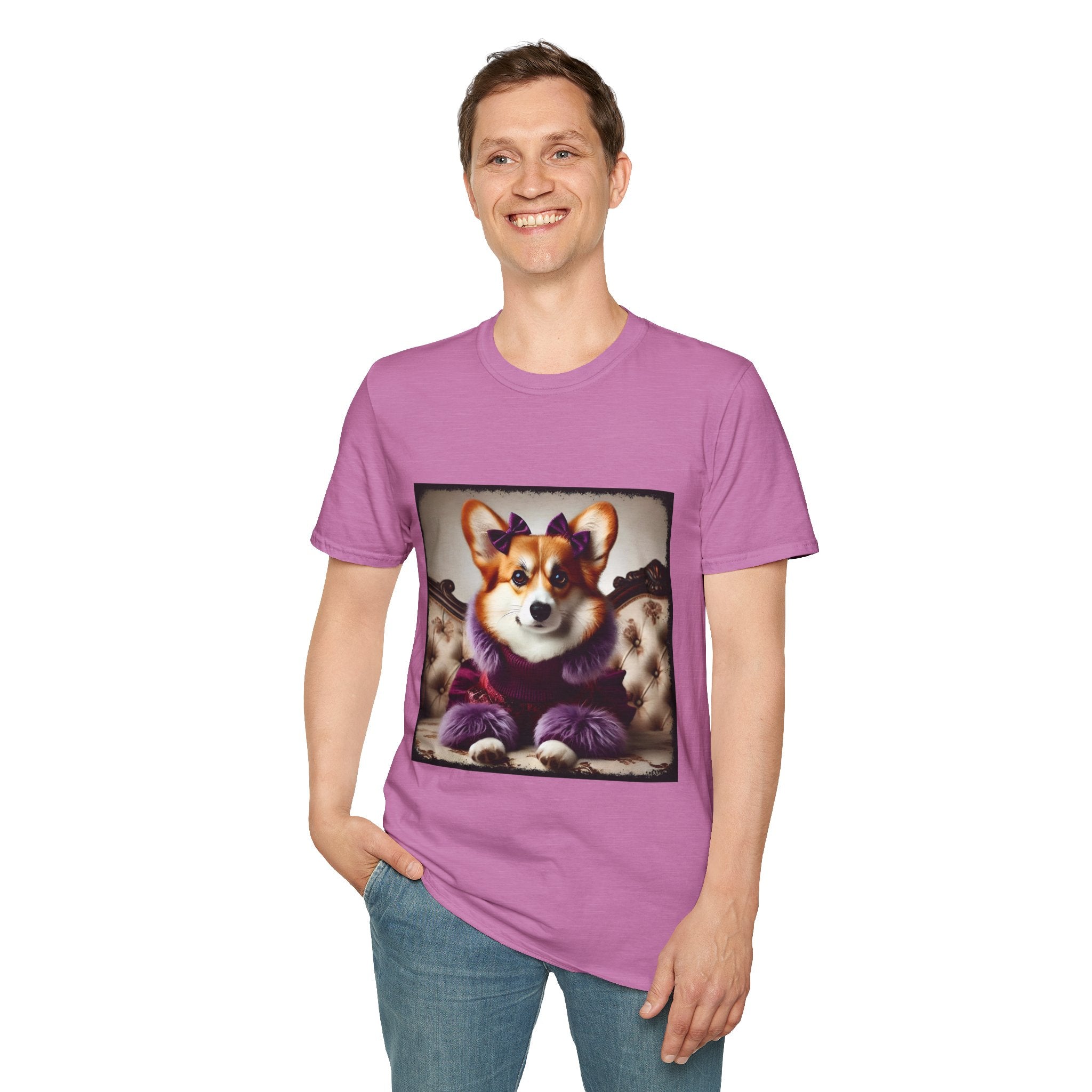 Pembroke Welsh Corgi Purple Pawfluencer | Unisex Dog T-Shirt