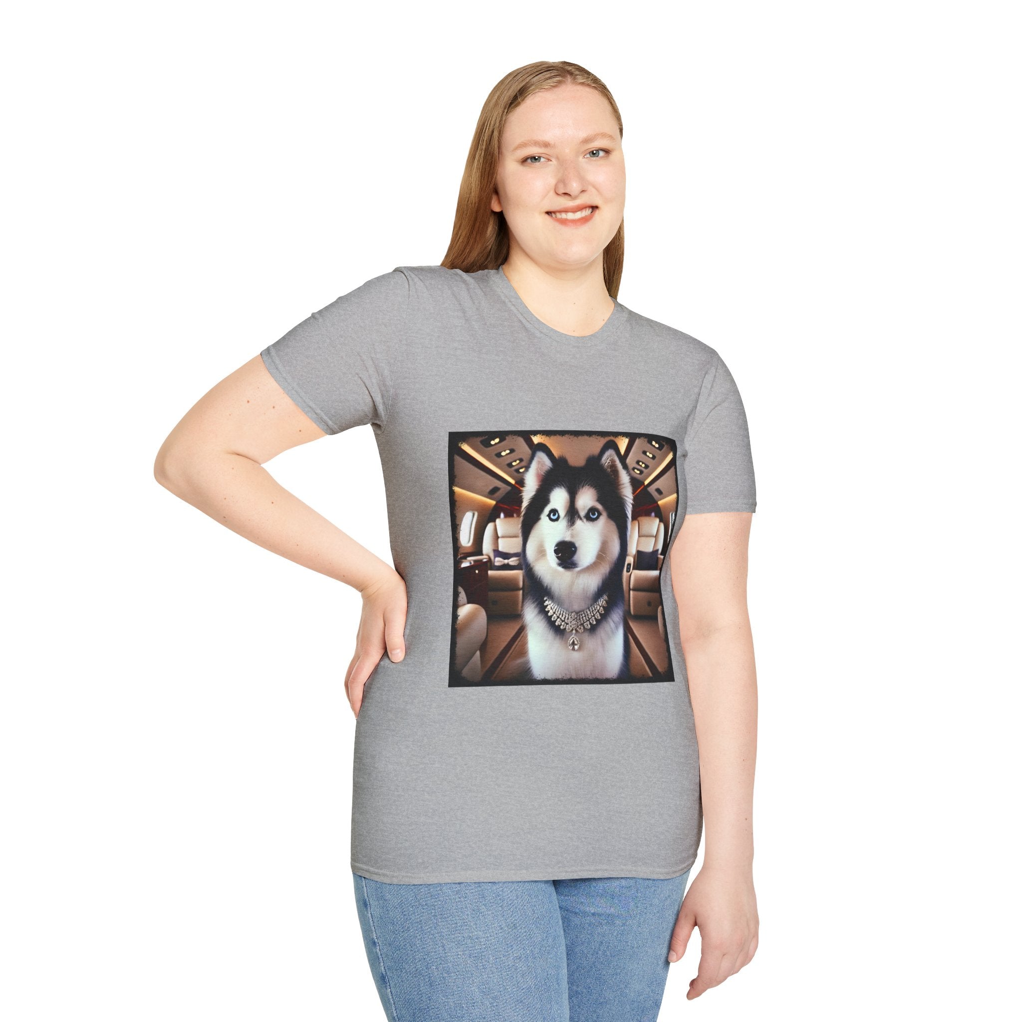Siberian Husky Frequent Flier | Unisex Dog T-Shirt