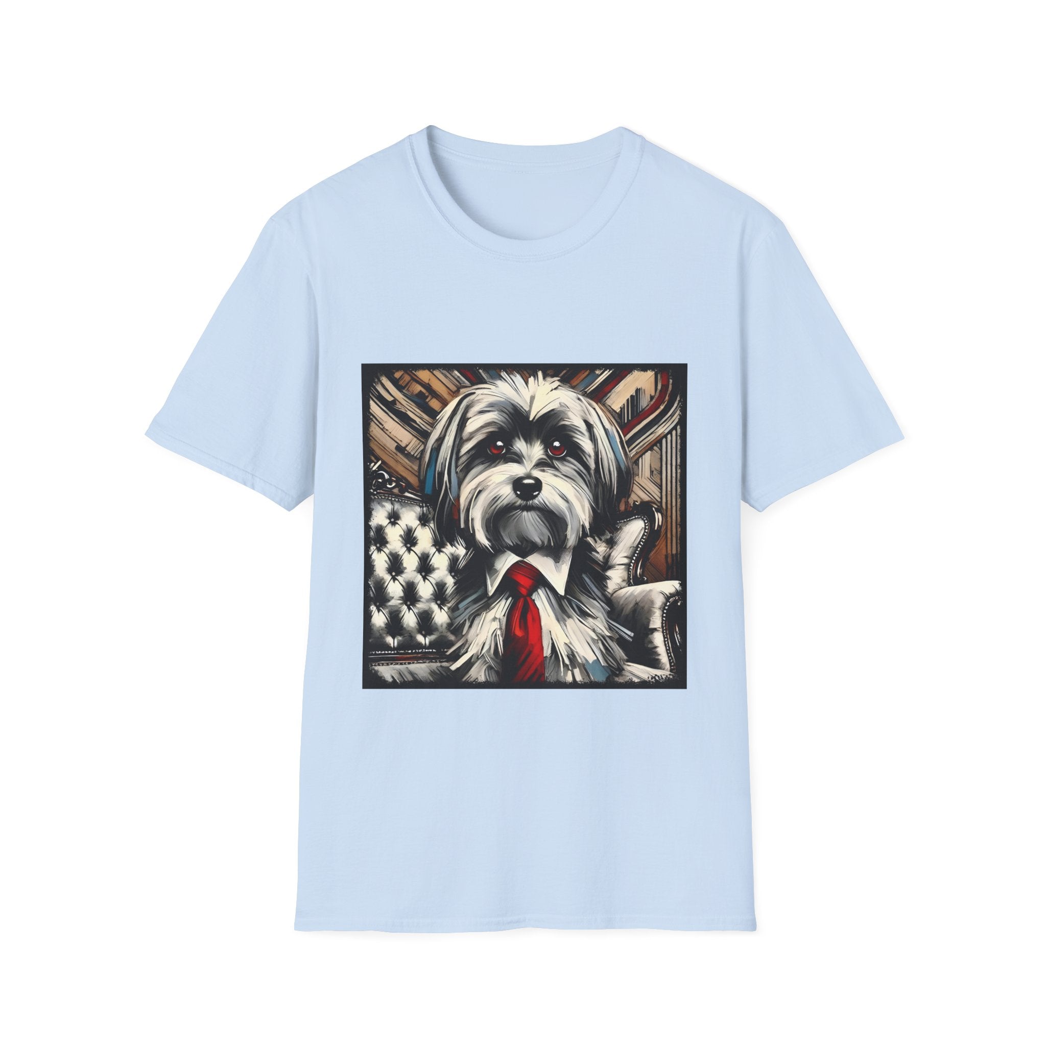 Havanese Owner Gift Shirt – B&W Red Tie Collection