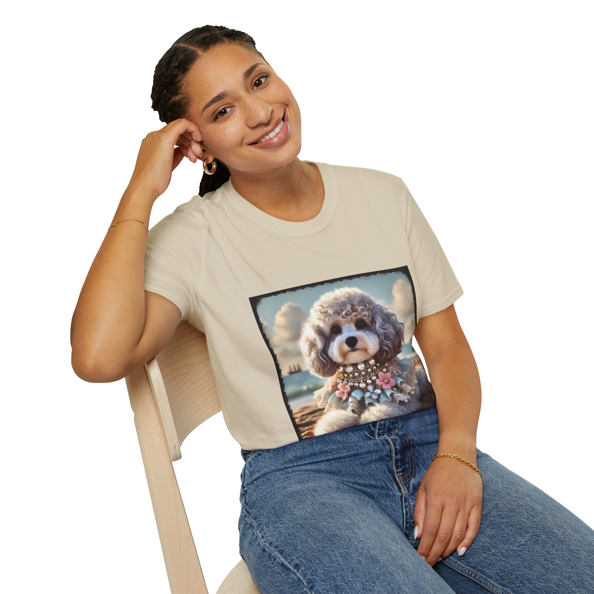 Poodle Silver Siren | Unisex Dog T-Shirt