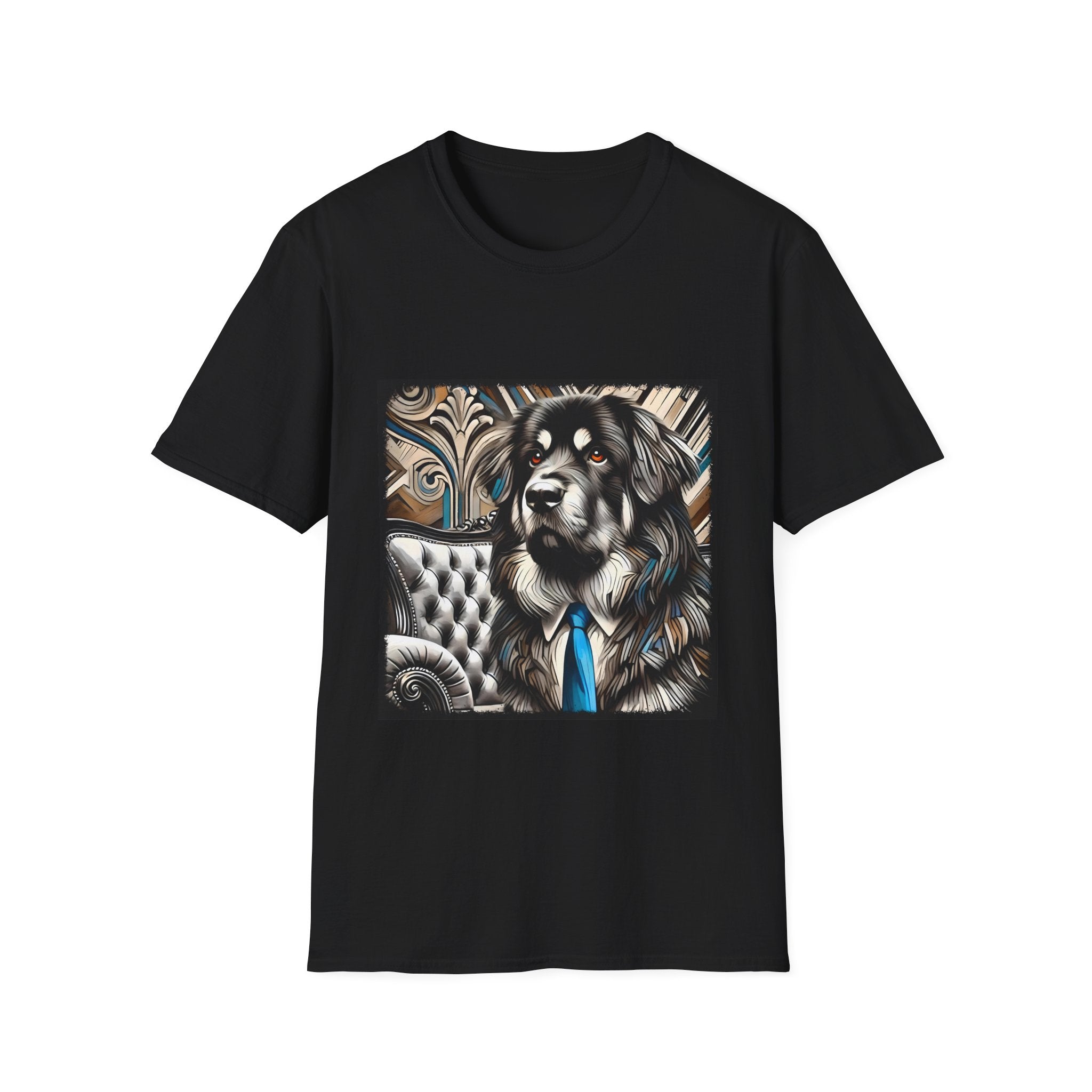 Tibetan Mastiff B&W Bold Eyes | Unisex Dog T-Shirt