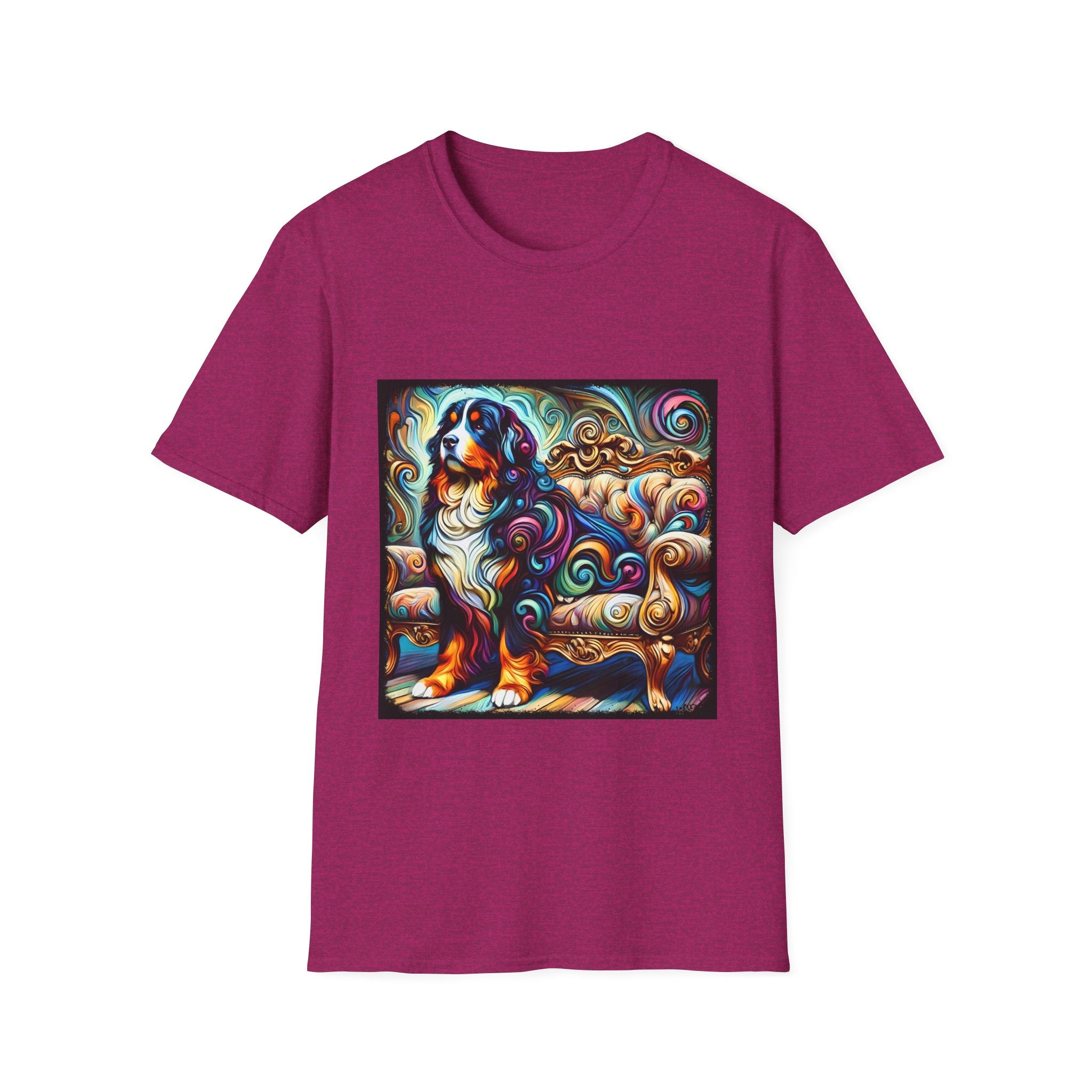 Bernese Mountain Dog Majestic Swirl | Unisex Dog T-Shirt