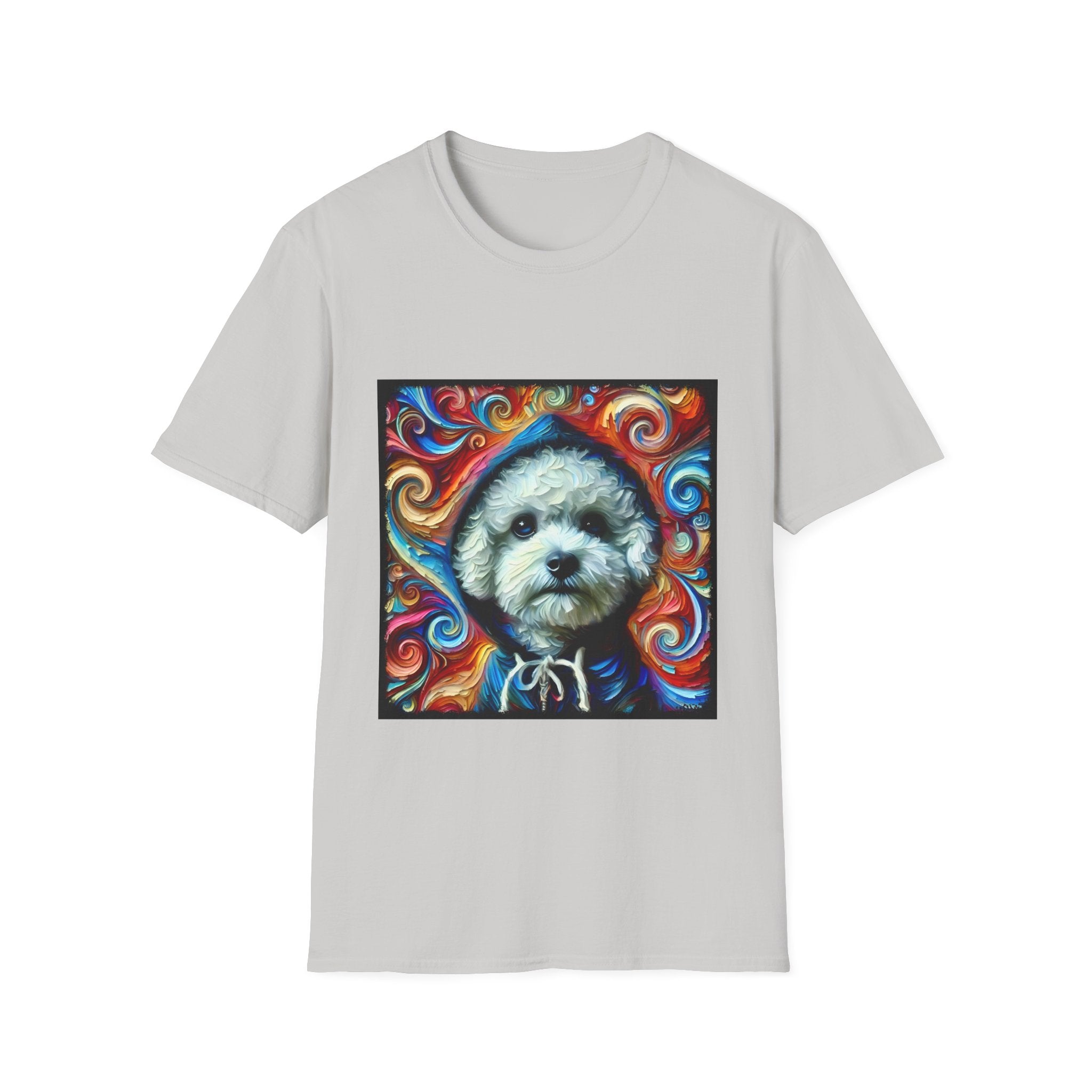 Bichon Frise Street Swirl | Unisex Dog T-Shirt