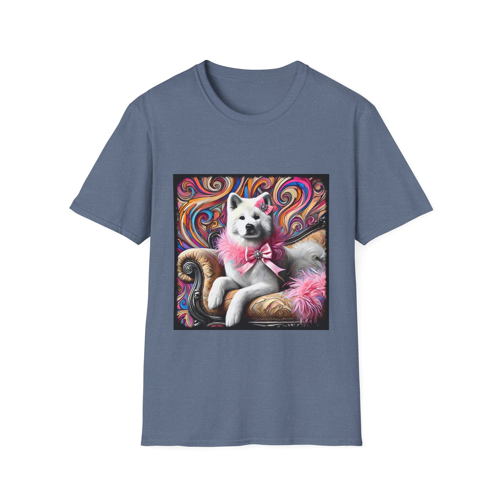 Akita Pink Sass Swirl | Unisex Dog T-Shirt