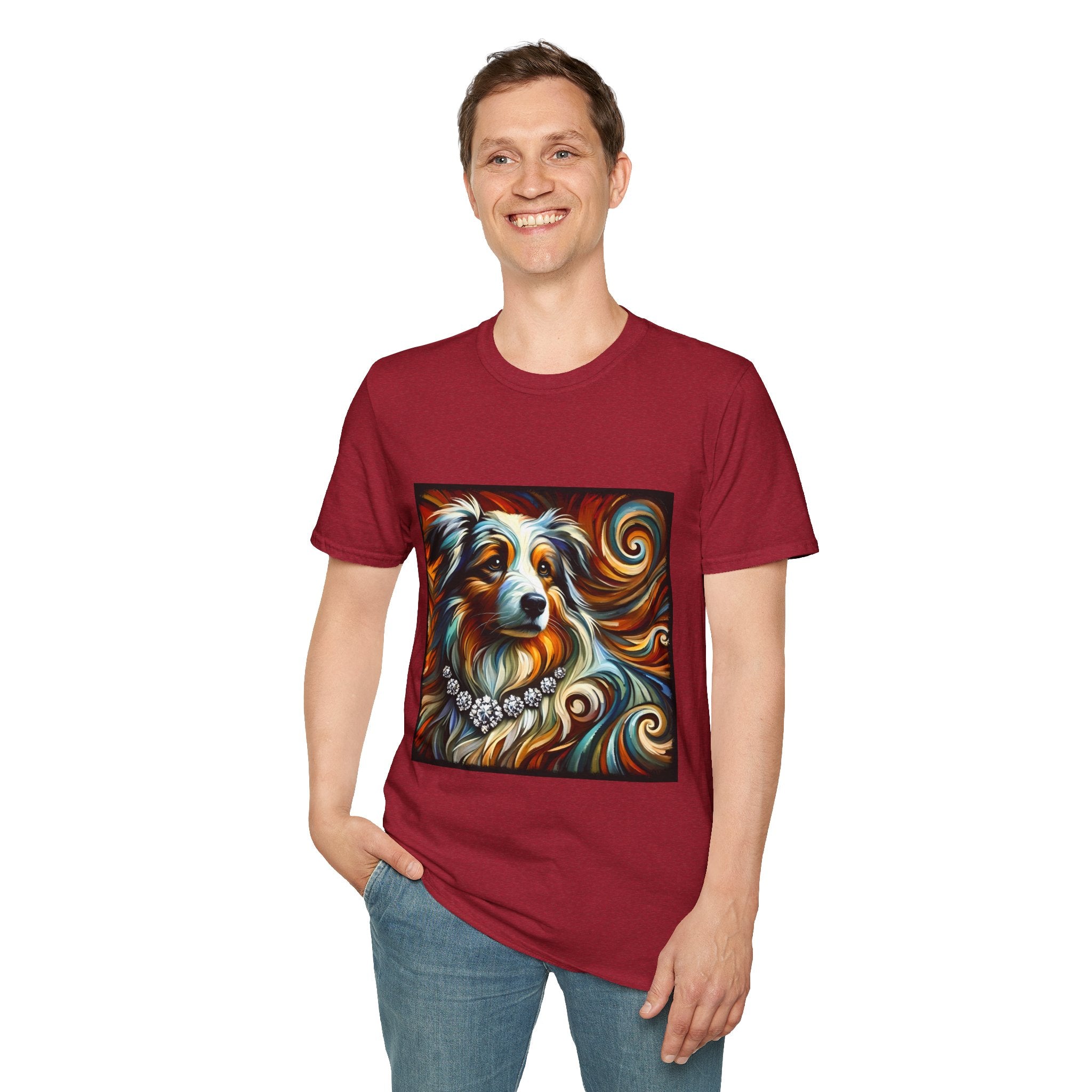 Australian Shepherd Diamond Swirl | Unisex Dog T-Shirt
