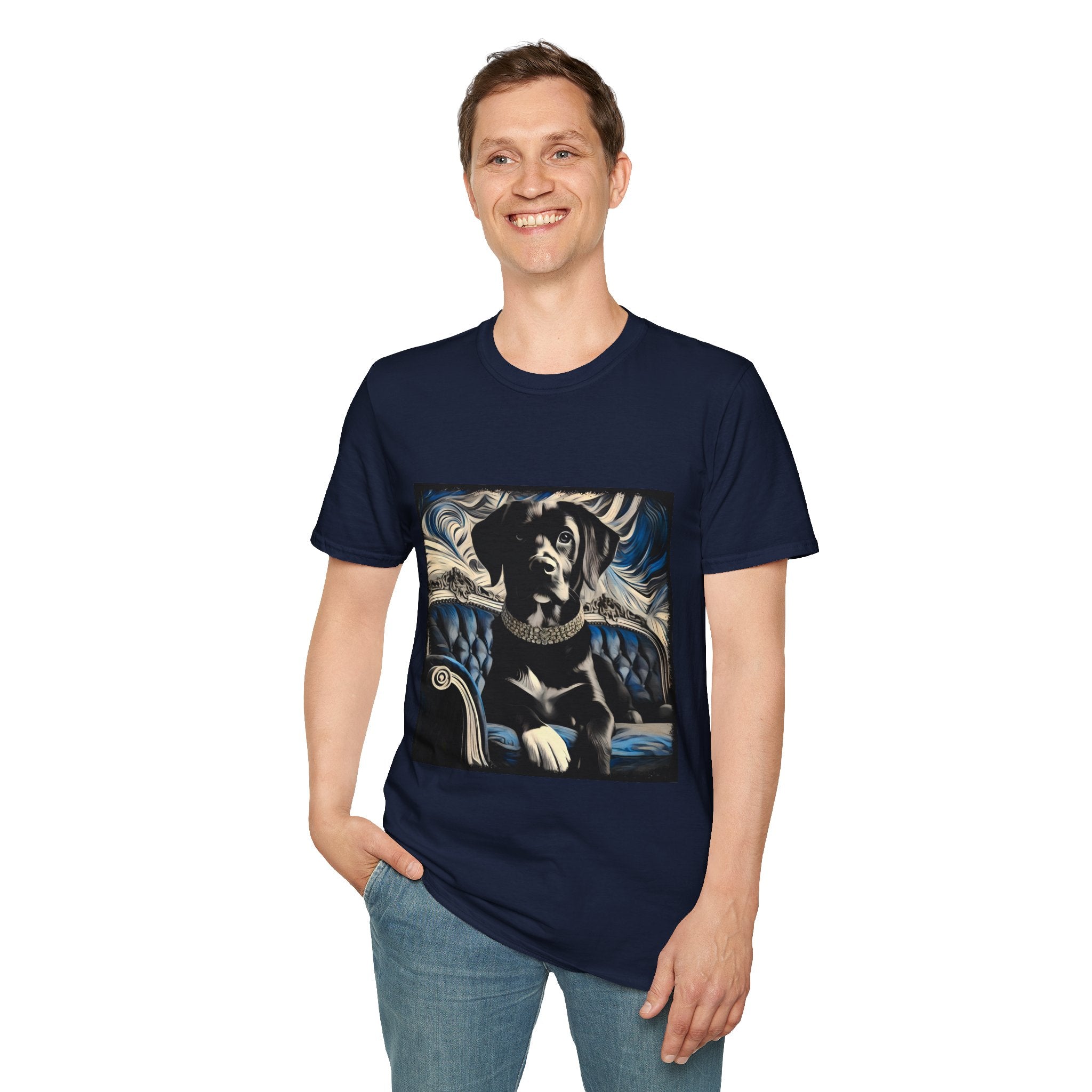 Labrador Retriever Blue and Black Swirl | Unisex Dog T-Shirt