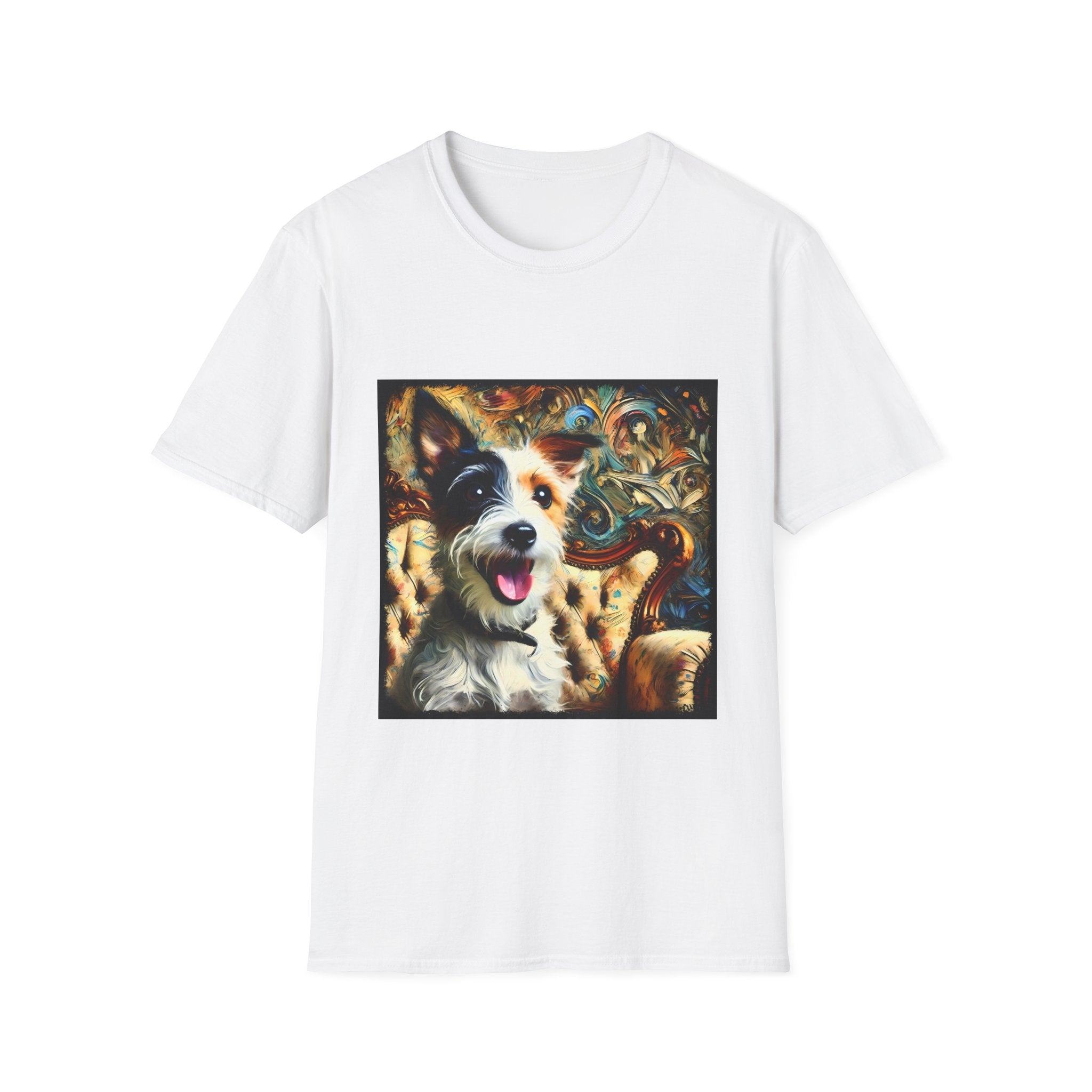 Jack Russell Terrier Blissful Swirl | Unisex Softstyle T-Shirt