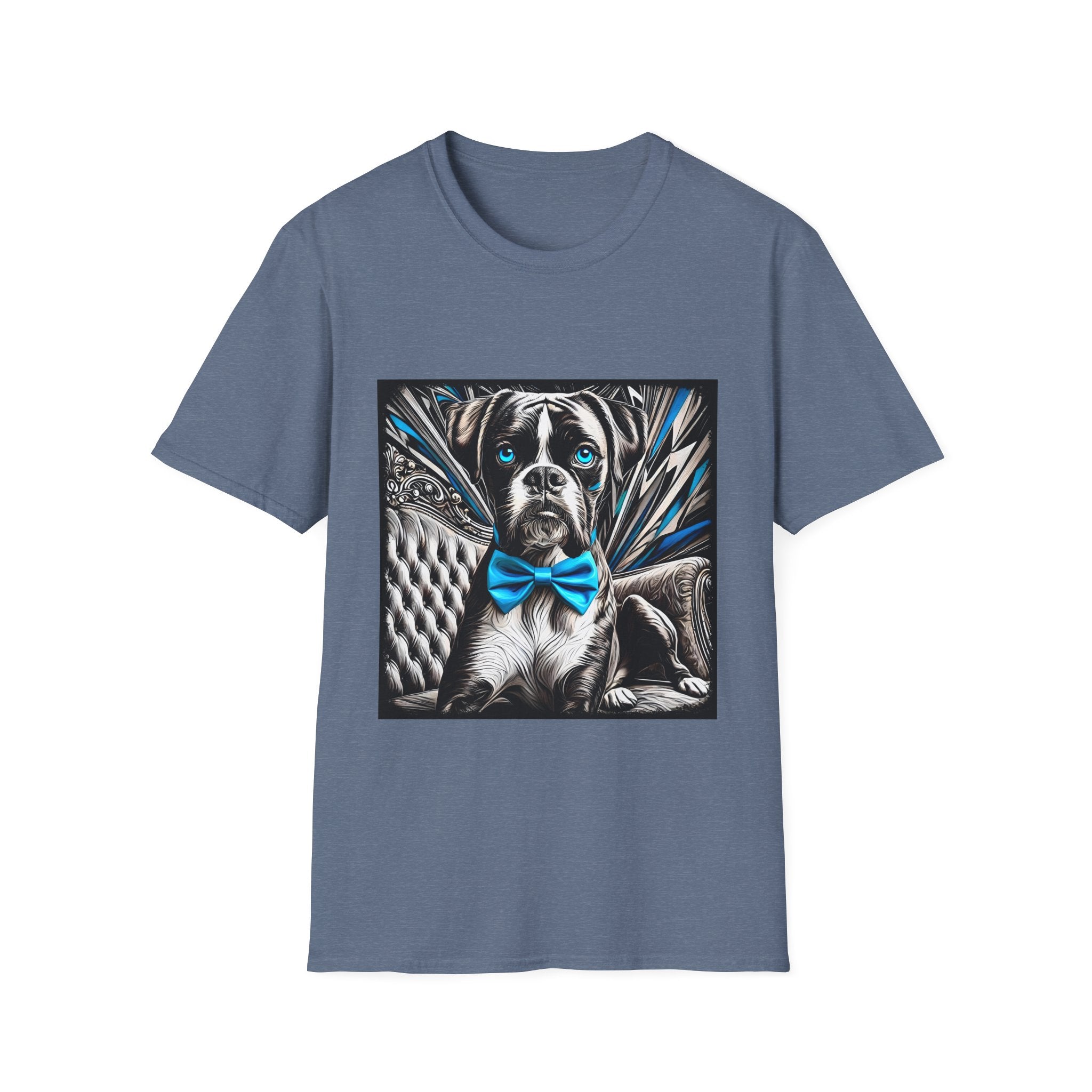 Boxer B&W Bold Blue Eyes | Unisex Dog T-Shirt