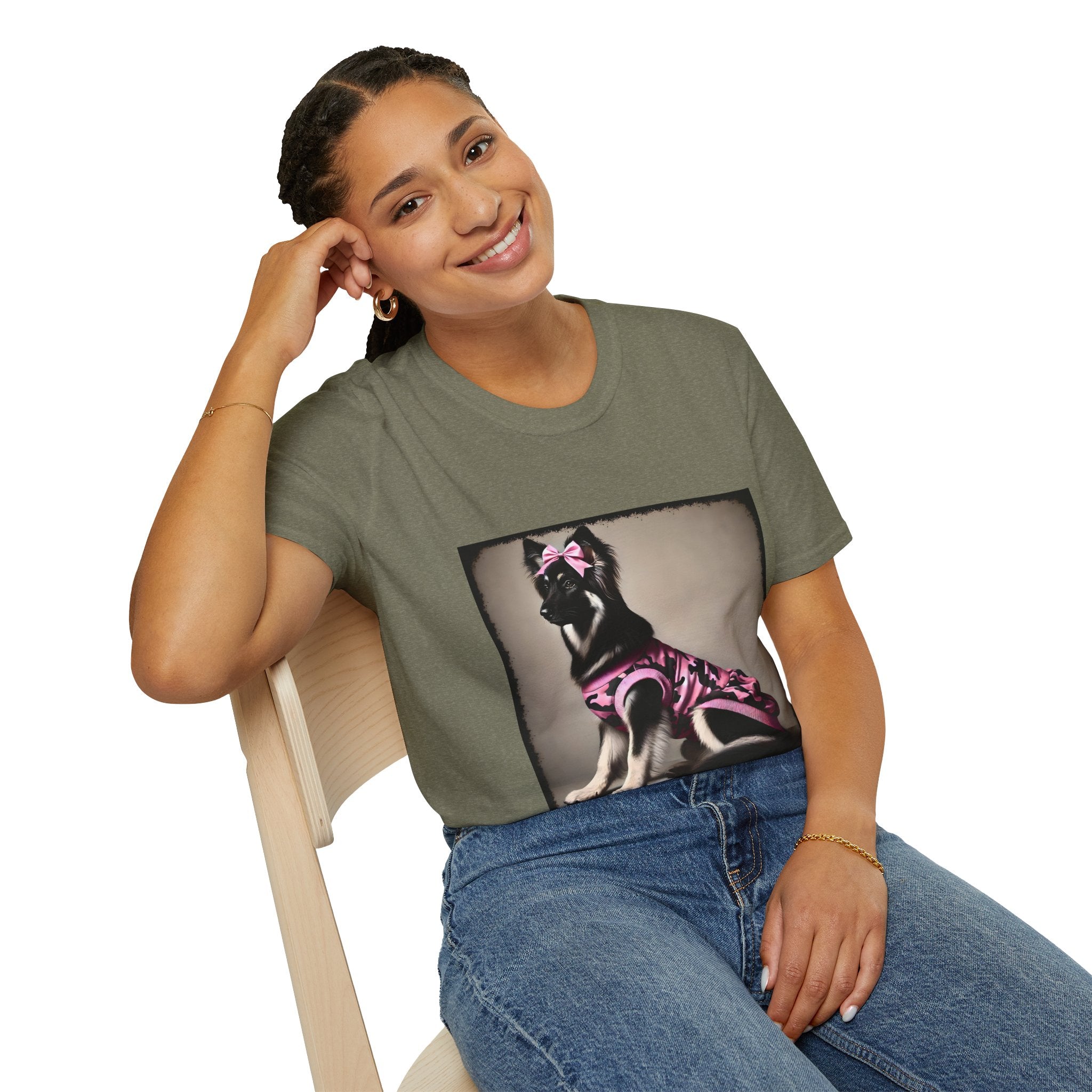 German Shepherd Pink Camo Cutie | Unisex Dog T-Shirt
