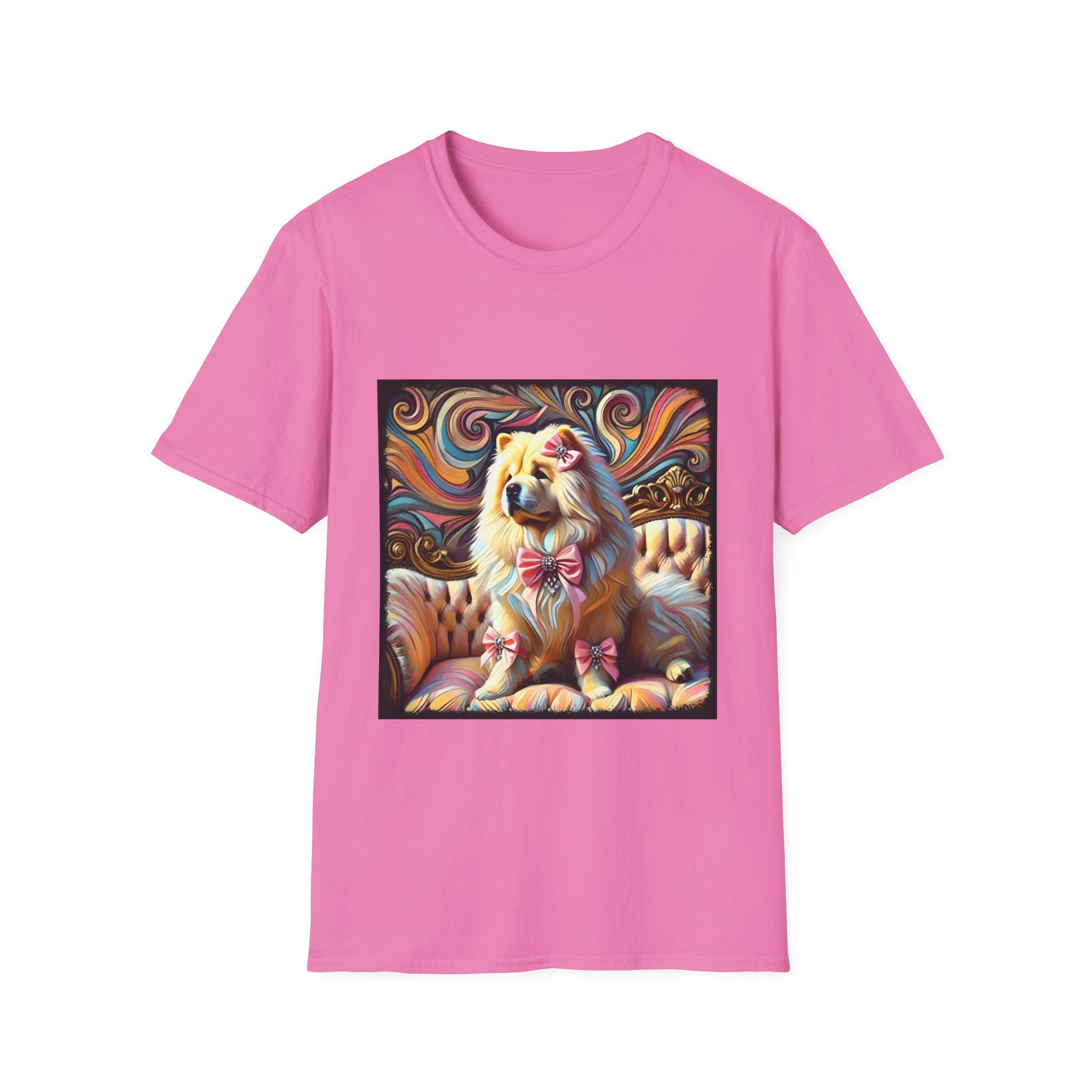 Chow Chow Pink Swirl | Unisex Dog T-Shirt