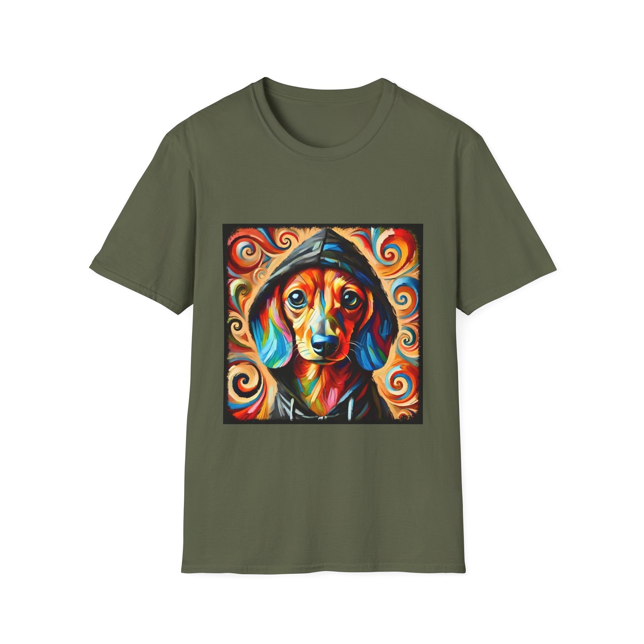 Dachshund Urban Swirl | Unisex Softstyle T-Shirt