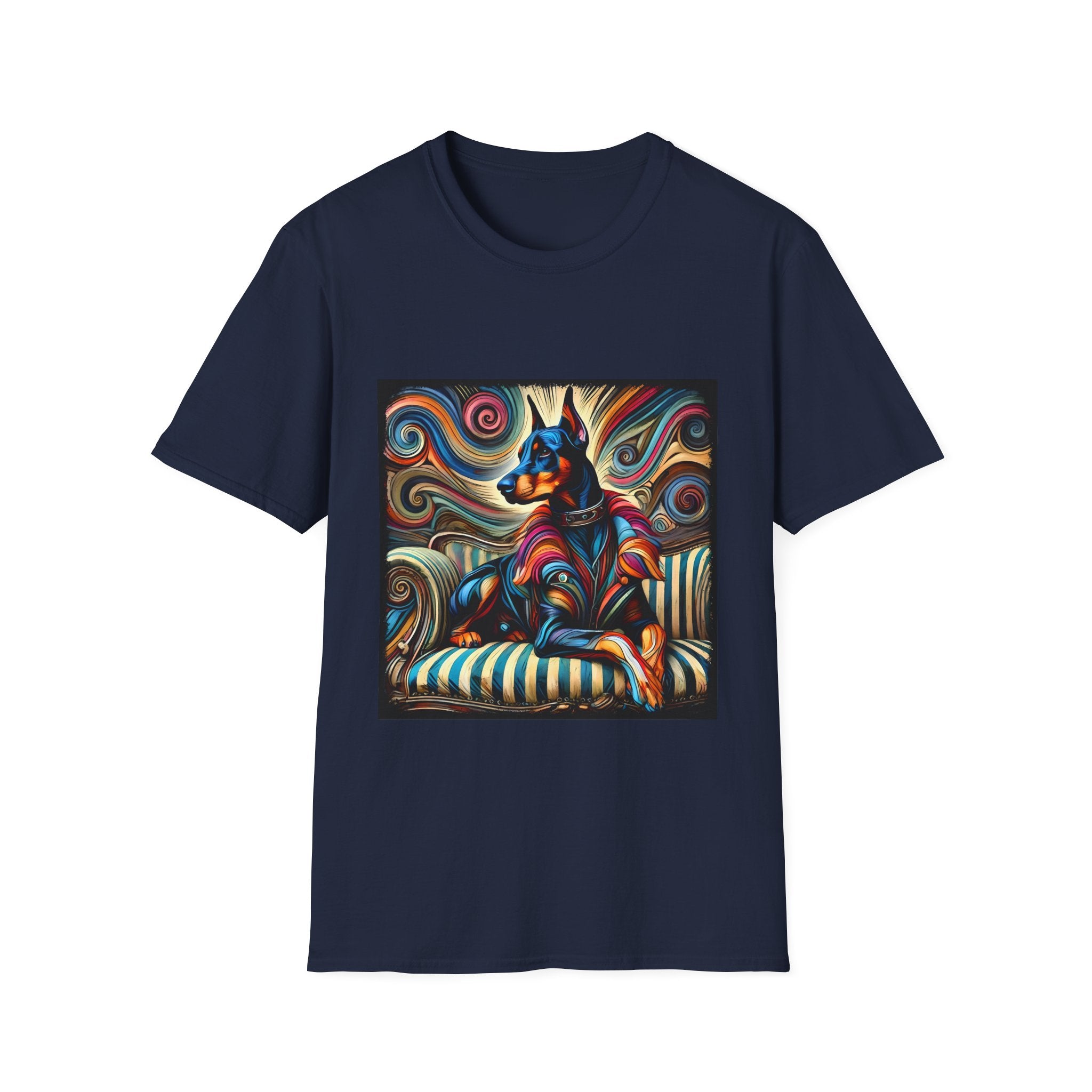 Doberman Pinscher Vivid Rebel | Unisex Dog T-Shirt