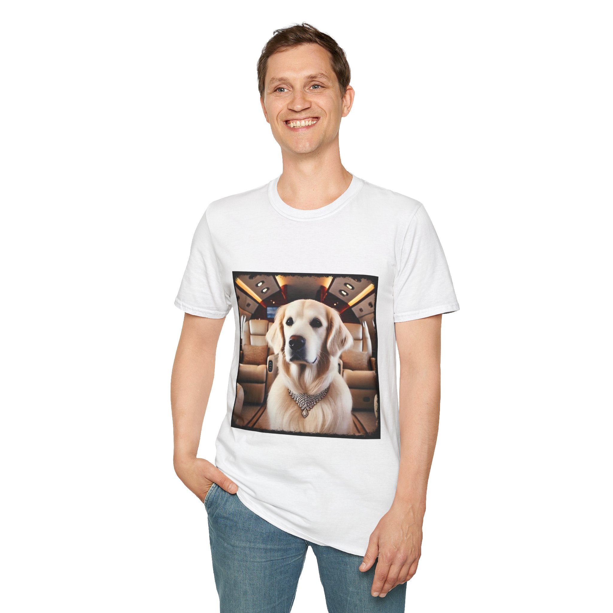 Golden Retriever Jet Setter | Unisex Dog T-Shirt