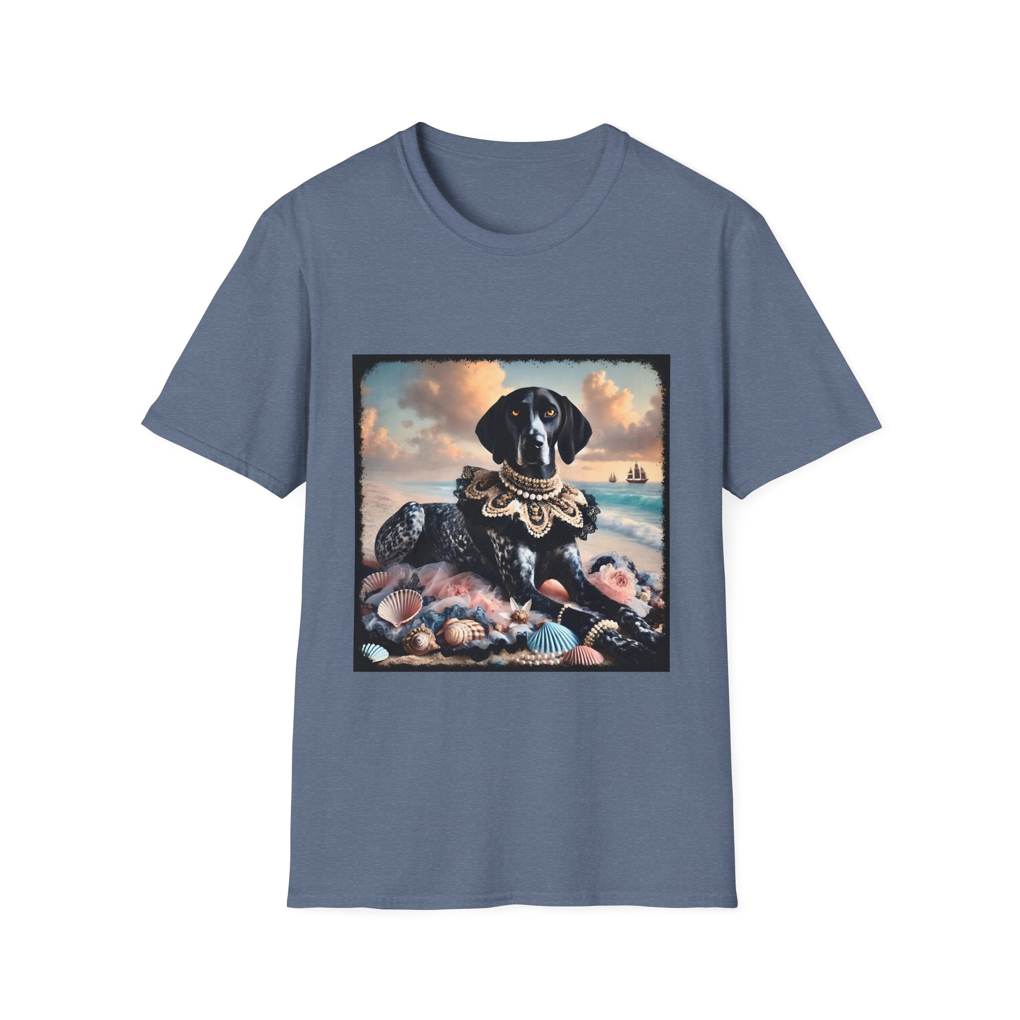 German Shorthaired Pointer Seashell Siren | Unisex Dog T-Shirt