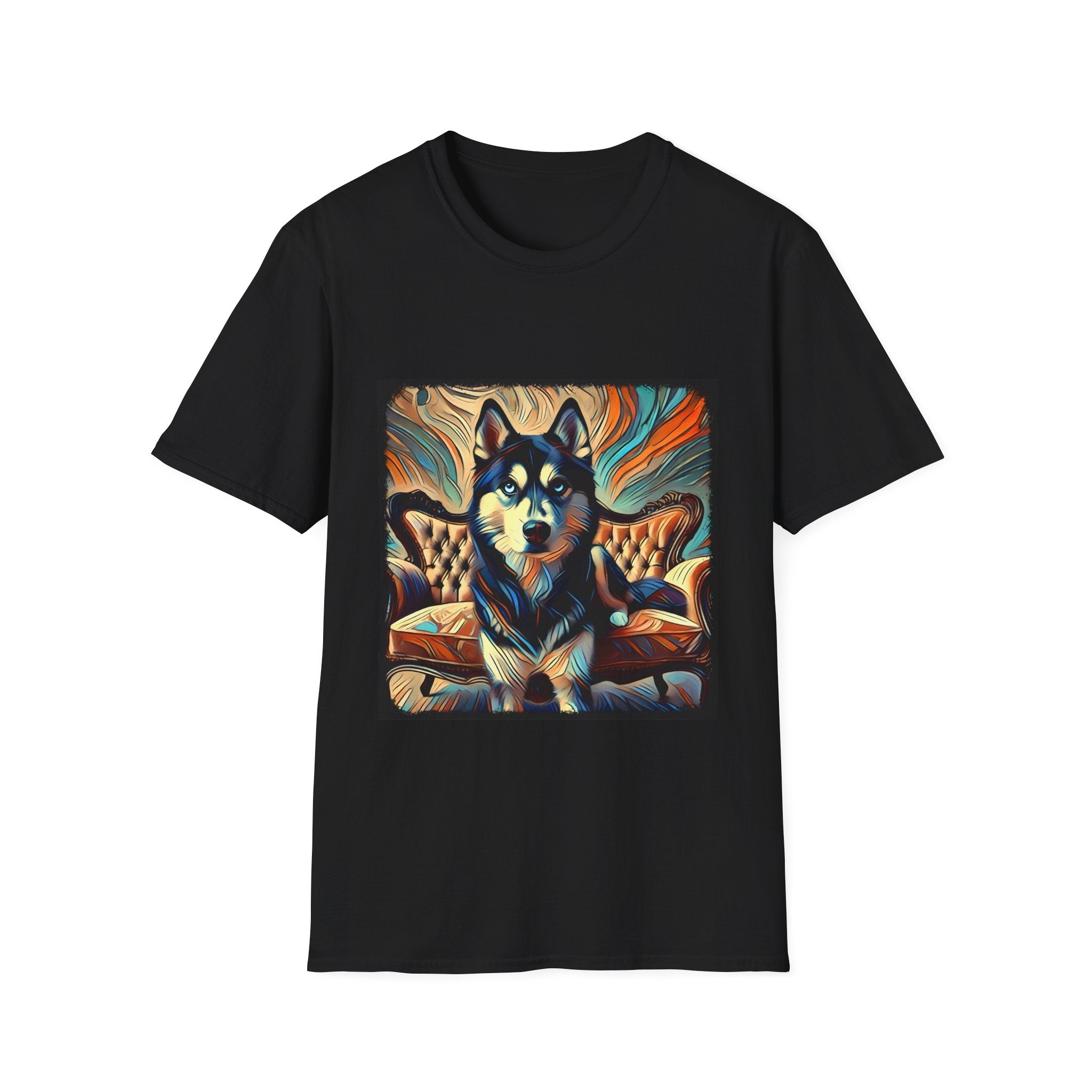 Siberian Husky Teal Classic | Unisex Dog T-Shirt