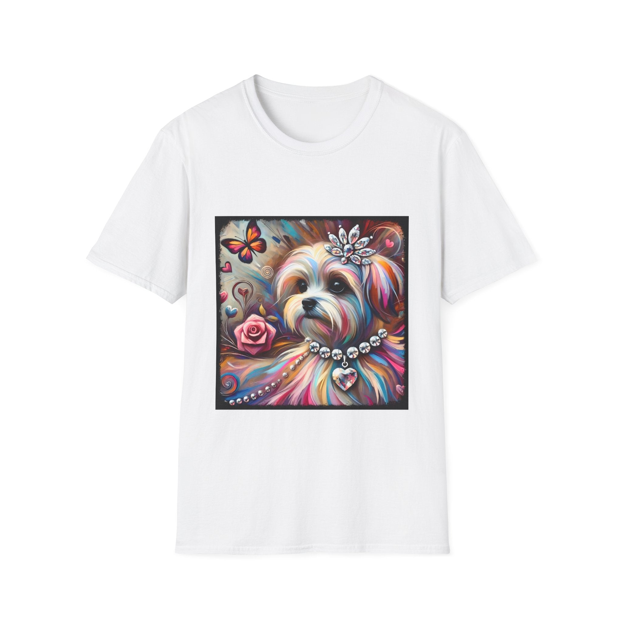 Maltese Diamond Heart Classic | Unisex Dog T-Shirt